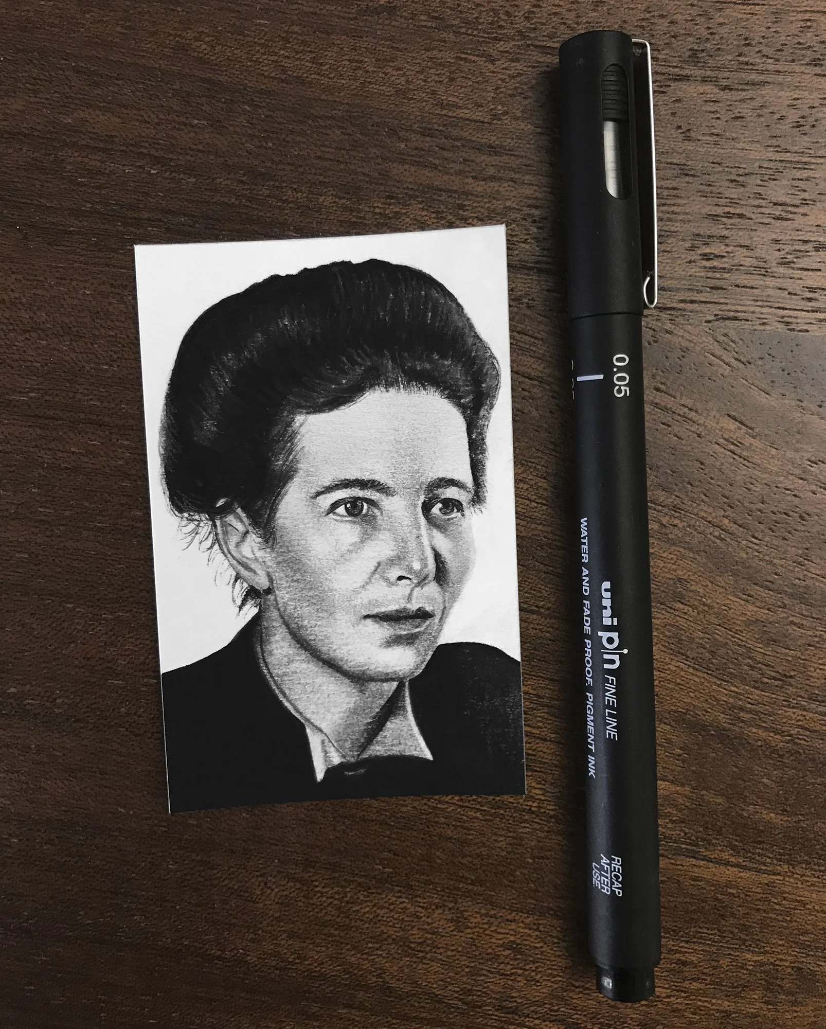 Simone, 2021 (8,5 x 5,4 cm), collection privée