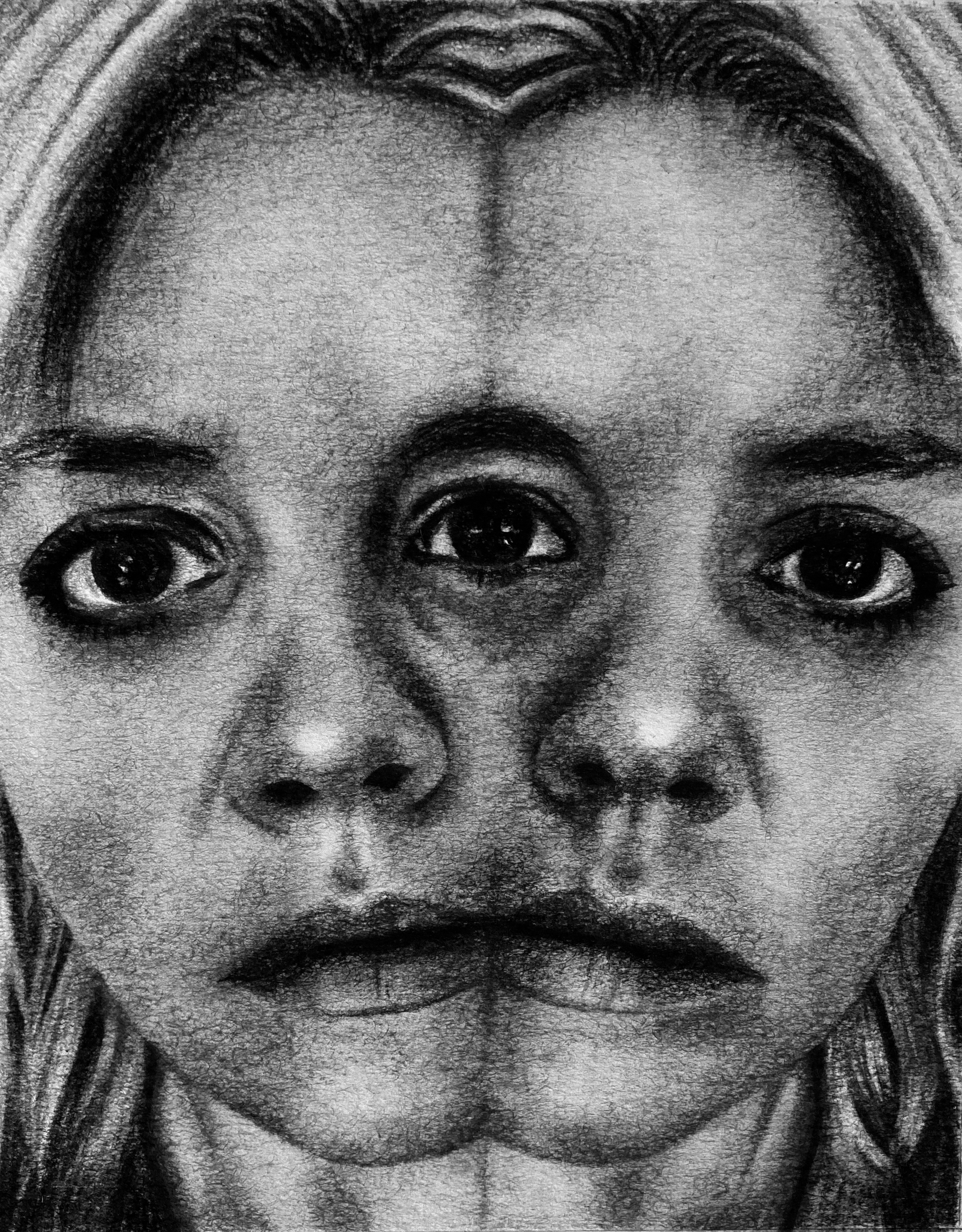 Illness self portrait, 2022 (40 x 30 cm), disponible