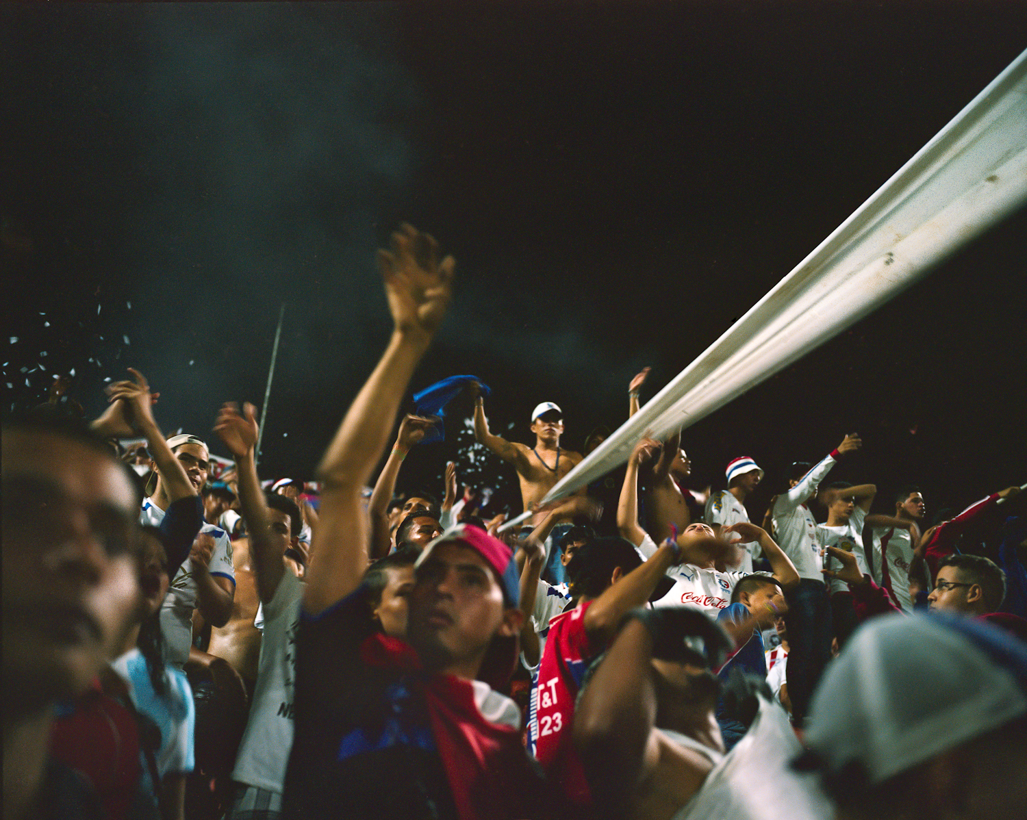  Tegucigalpa "Ultra Fiel," soccer fans during a match against San Pedro Sula's team. 