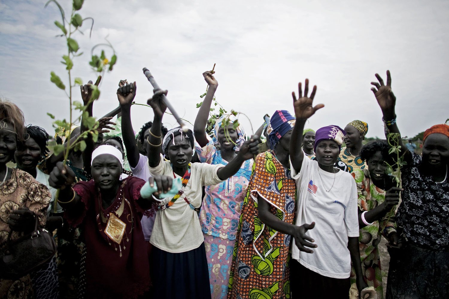  Nuer tribeswomen in the remote town of Akobo, near the border with Ethiopia. Akobo has been devastated by intertribal fighting since the end of the civil war in 2005. Nearly 1,000 people were killed in fighting there in 2009 alone. 
