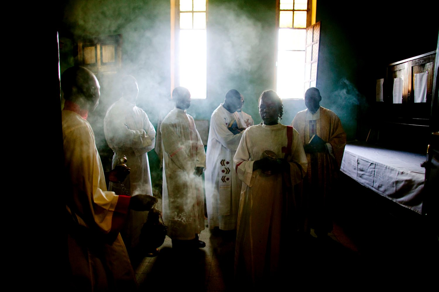  Southern Sudanese Catholics prepare for Easter mass in Wau, the south’s second largest city. Christianity is a vital component of southern identity and was significant source of conflict between southern tribes and the northern, Islamic government i