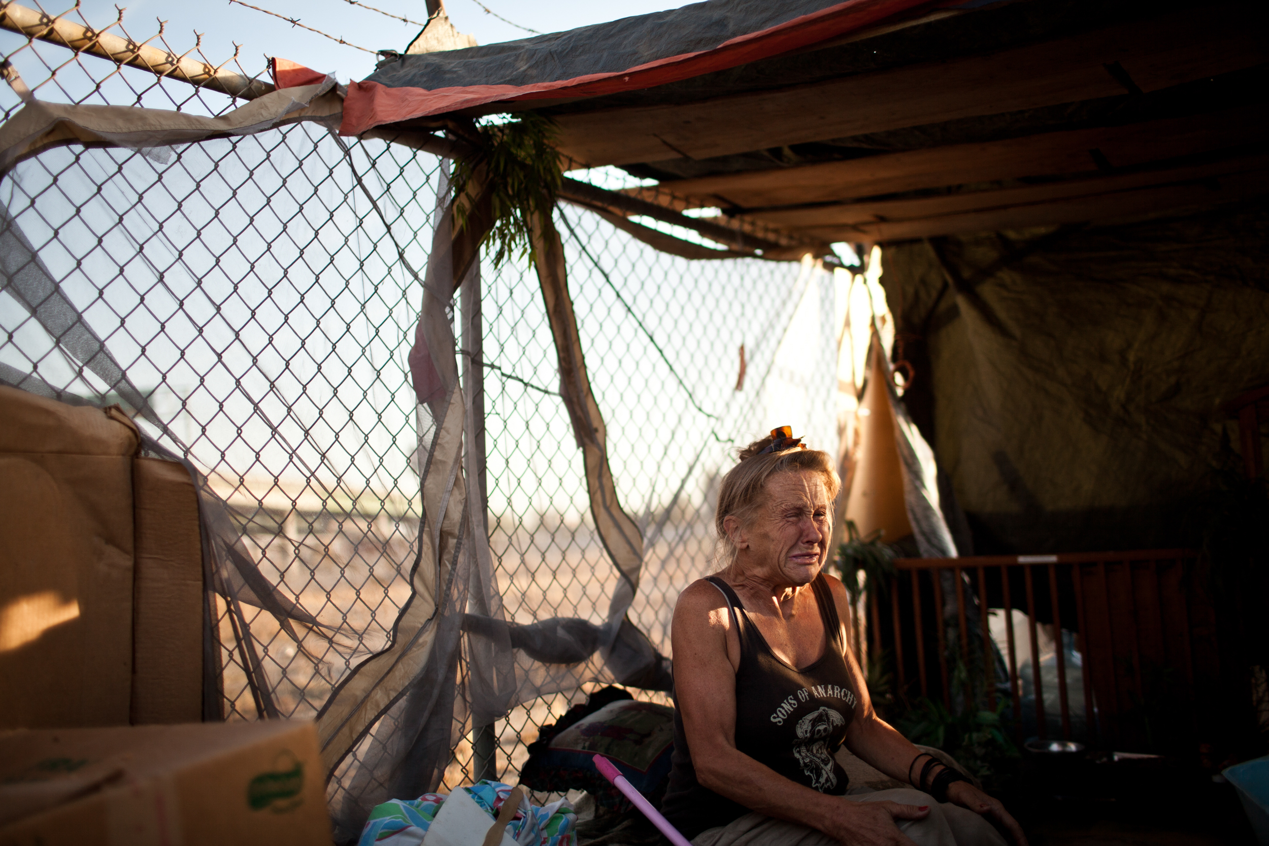  Vickie Stanphill has been homeless for over two months in Fresno, California. 