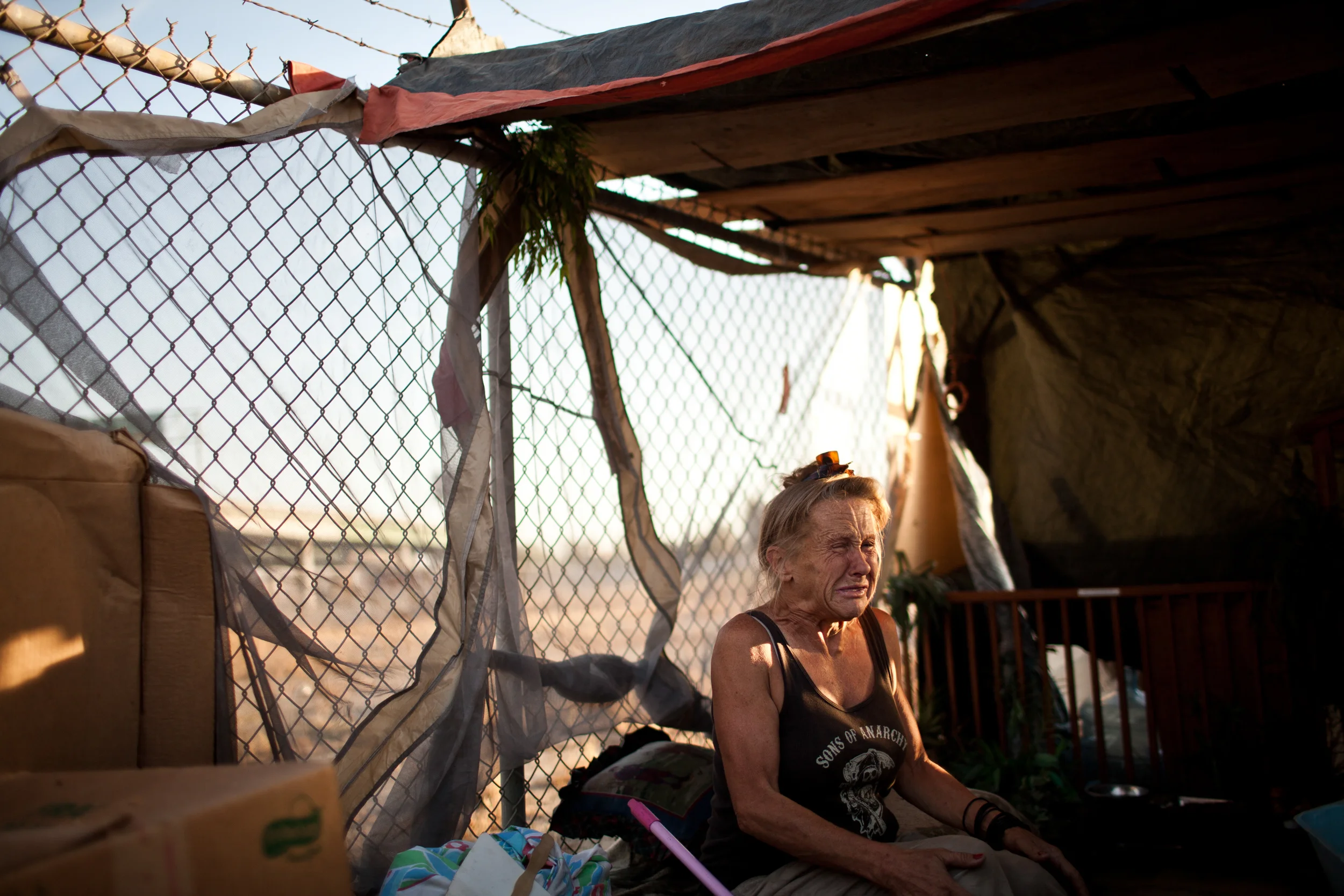 Vickie Stanphill has been homeless for over two months in Fresno, California.
