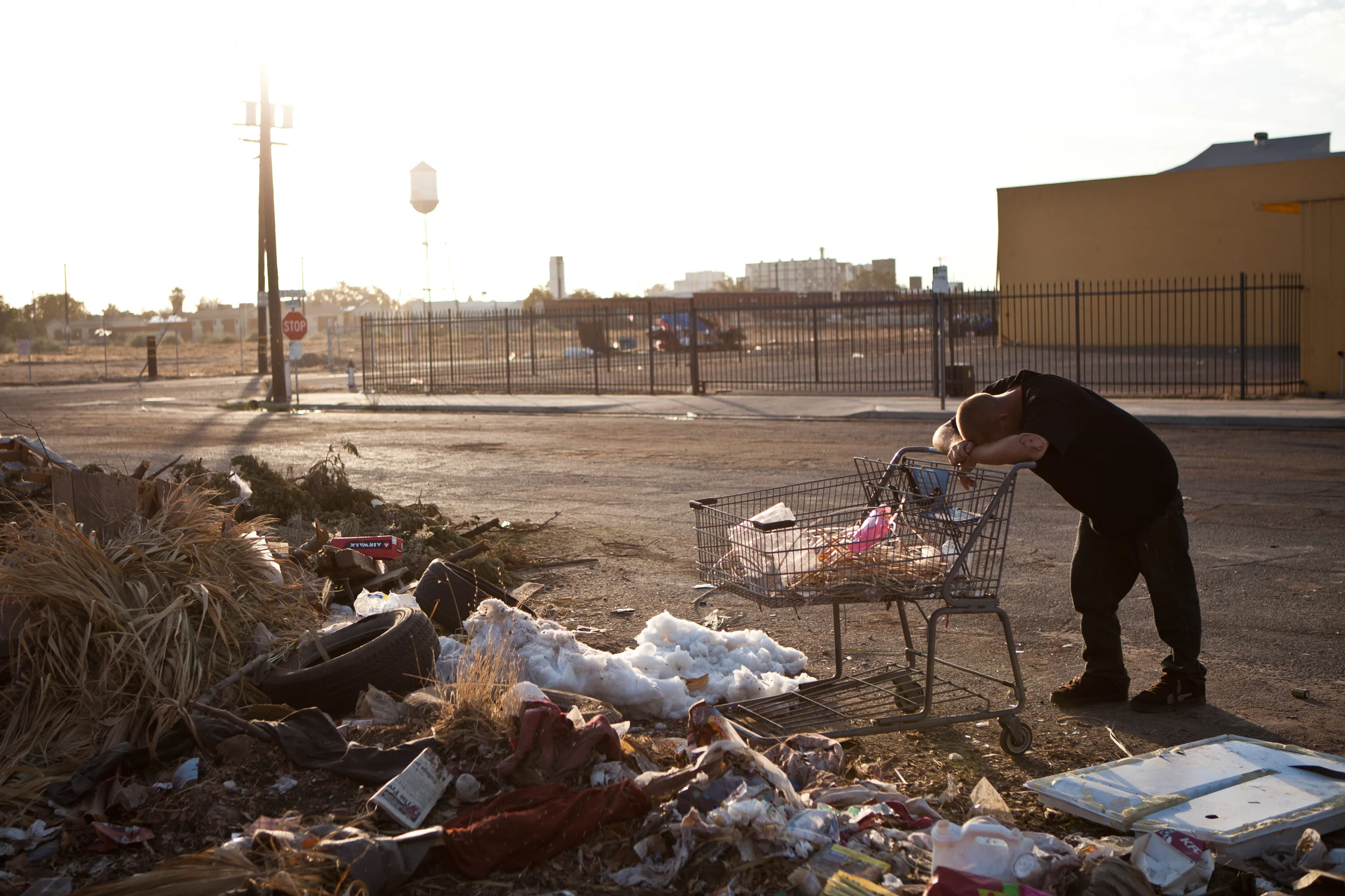 Parker Stanphill, who suffers from mental health issues, lives homeless on the streets of Fresno, California.