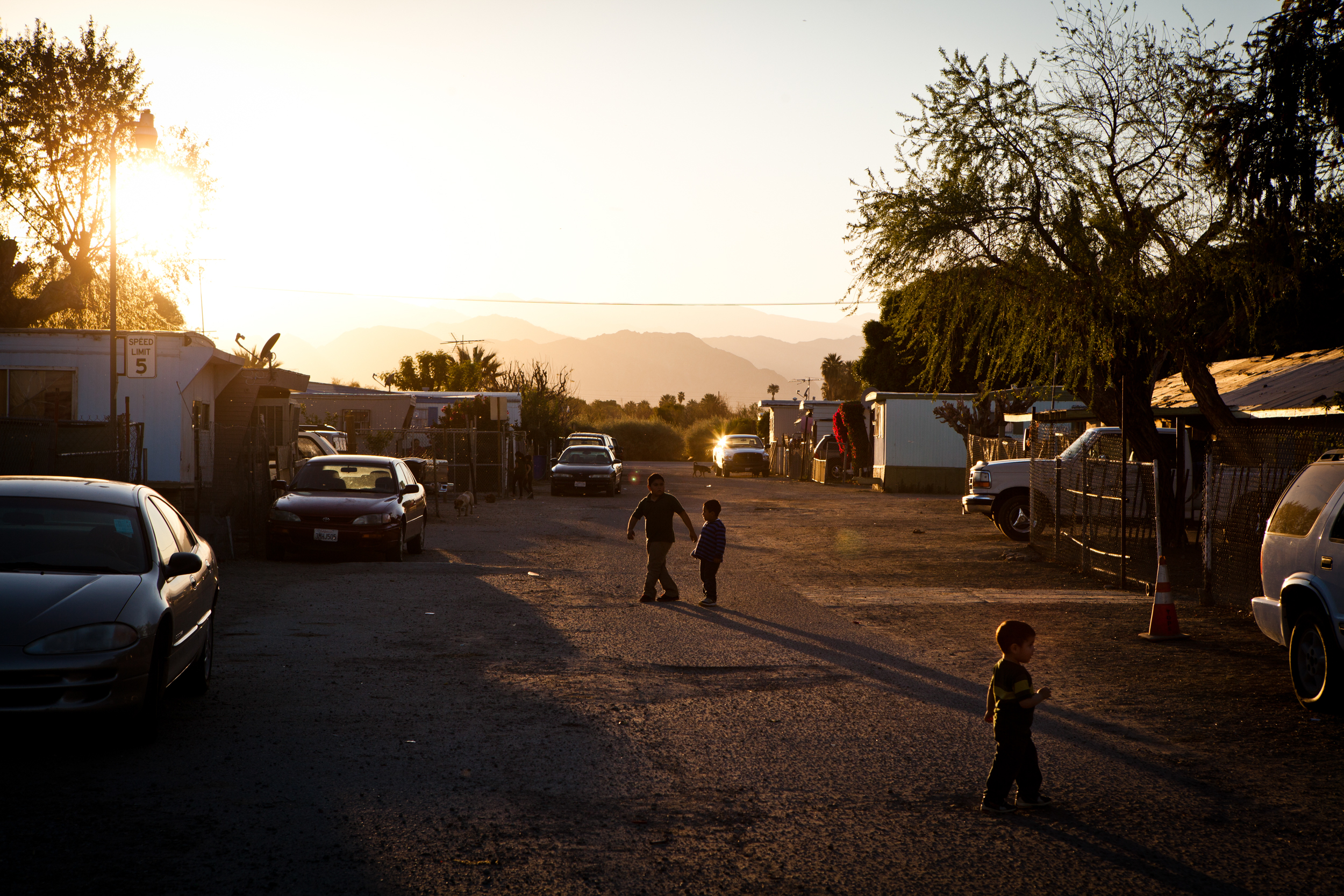  The Rancho Garcia trailer park in Thermal, California. Across California there are hundreds of unincorporated communities like Thermal. While a few are some of the state's richest areas; most lack sewer systems, clean drinking water, sidewalks, stre