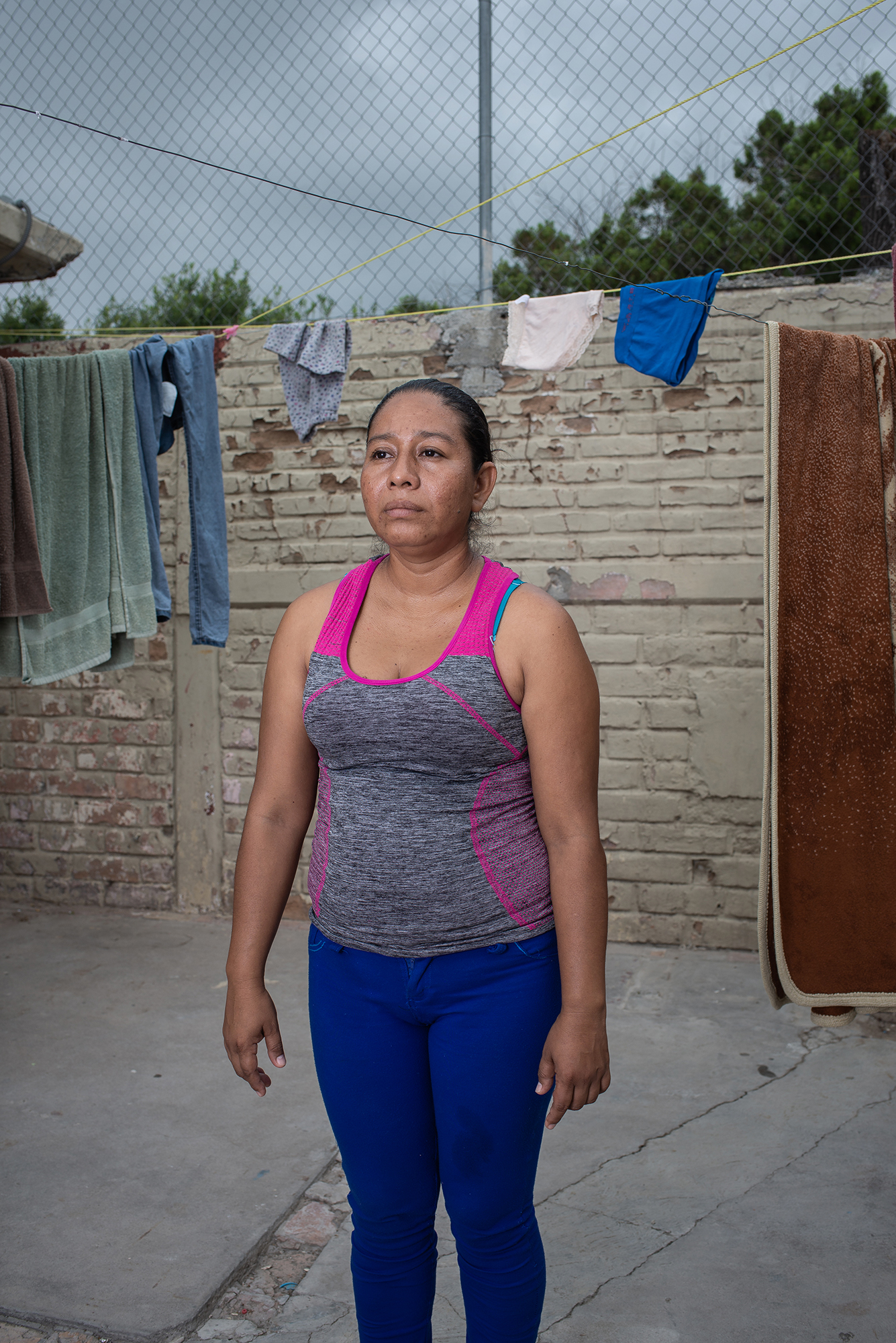  Portrait of Sara Ramos, from Guatemala. She left her homecountry one month ago, in the quest of a better life for her and her family. She had to leave her 4 children in Guatemala because she didn't want them to suffer, but she plans to go and look f