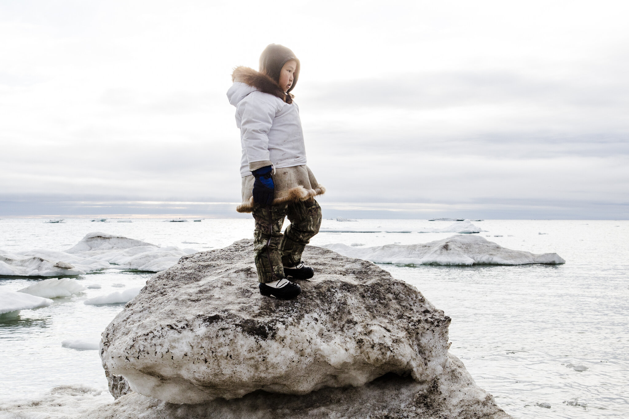  Leo Sage returns to town in Utqiagvik, Alaska, after hunting bearded seals with his father by boat in the Arctic Ocean. They were unsuccessful. June 27th, 2015. July 2019 was officially the warmest month in Alaskan history, and Utqiagvik, the northe