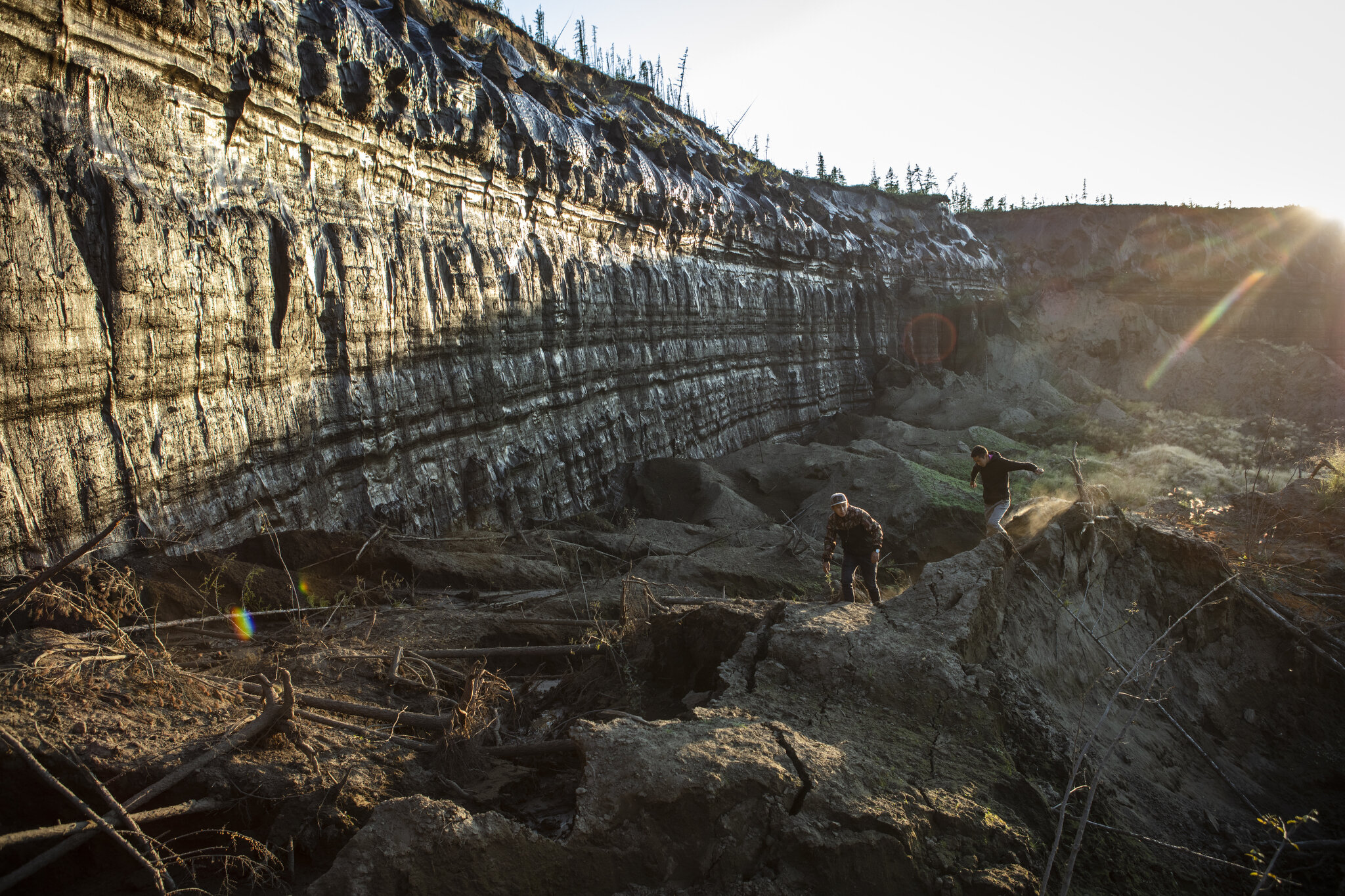  The Batagaika Crater in the Siberian town of Batagay, Russia. August 8th, 2018. The crater, known as the "hell crater" to locals, is a thermokarst depression, or permafrost “megaslump.” Roughly half a mile long and 300 feet deep, the Batagaika Crate