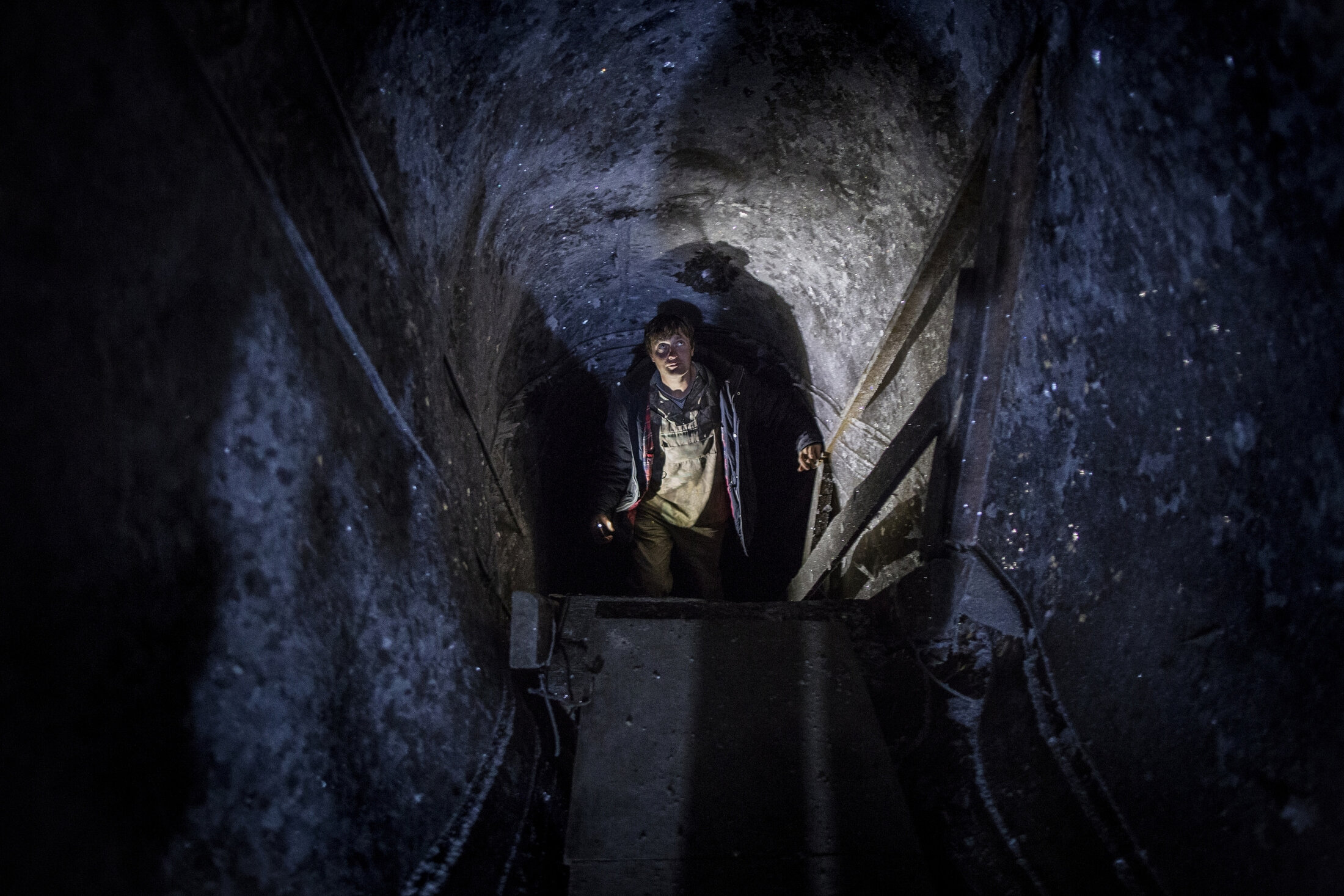  Nikita Zimov in the Pleistocene Park ice cellar. Ice cellars, or freezers, have been dug into the permafrost for thousands of years. The ice cellars in and around Chersky, Siberia are now flooding on an annual basis due to permafrost thaw. Some are 
