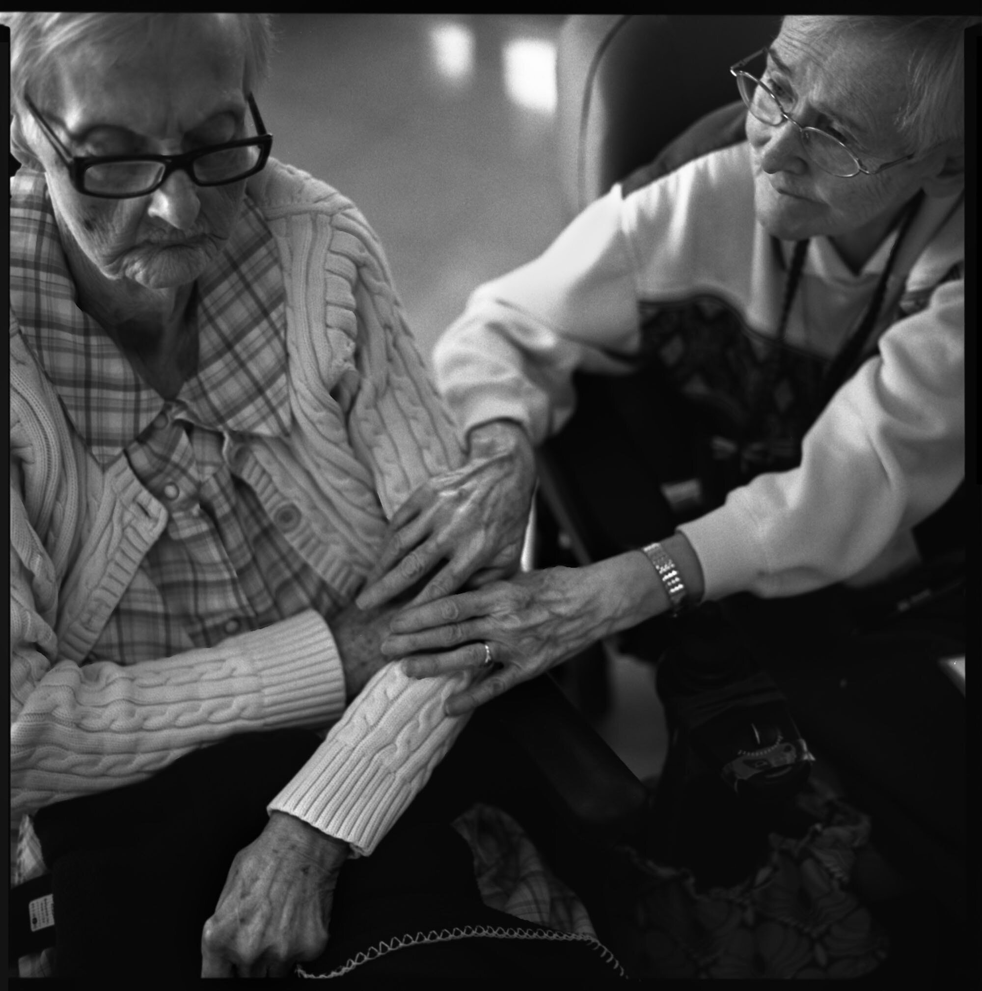  Sr. Noel Devine has PLS or Primary lateral sclerosis which is a motor neuron disease which slowly shuts down the muscles . She spends her time looking after the other elderly sisters with dimentia, massaging their hands and making them feel comforta