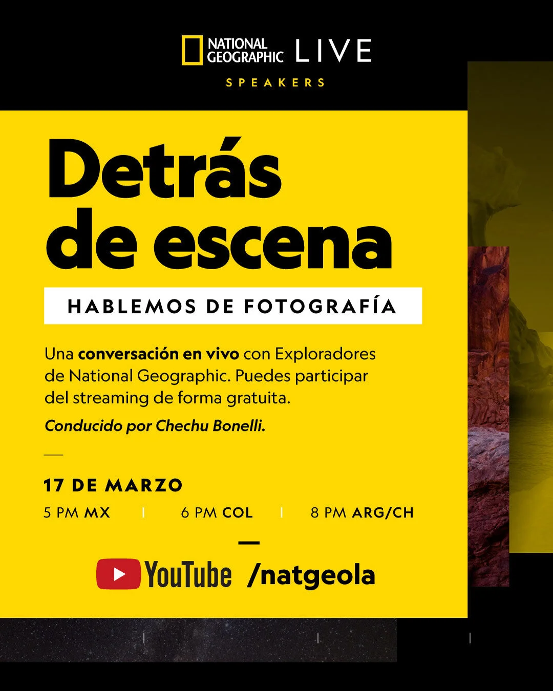 Luján Agusti to Present National Geographic Live Talk