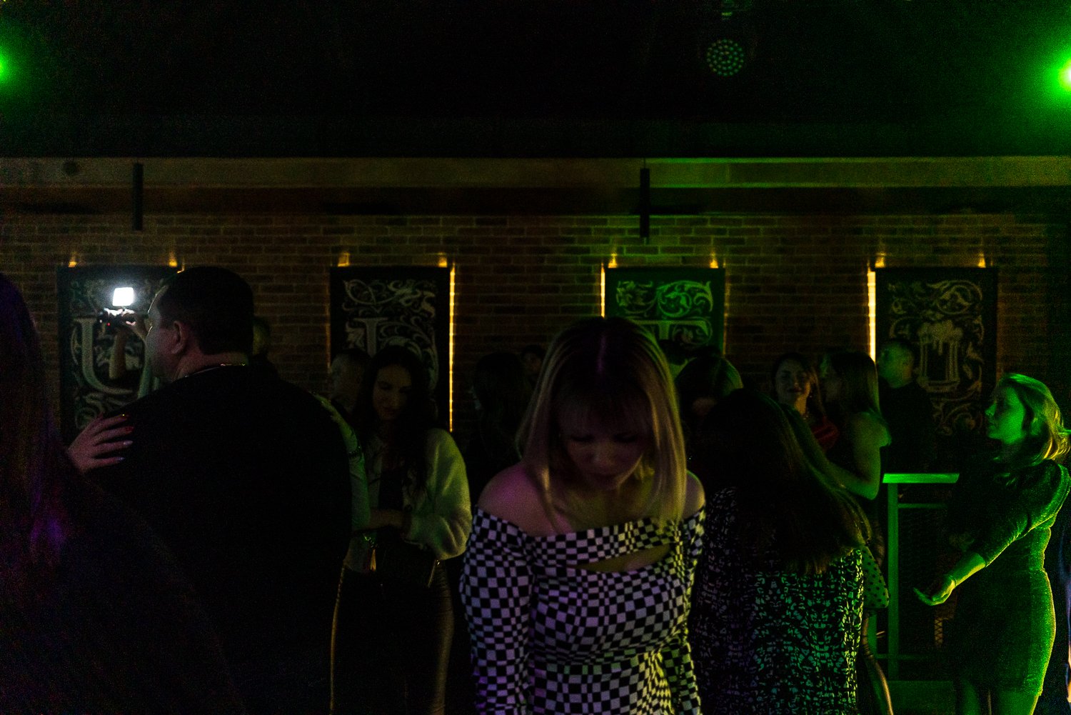  People dance at Cult nightclub on Saturday, February 5, 2022 in Mariupol, Ukraine. 