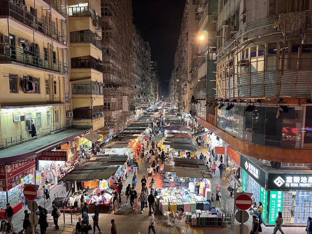 Night Market in Hong Kong