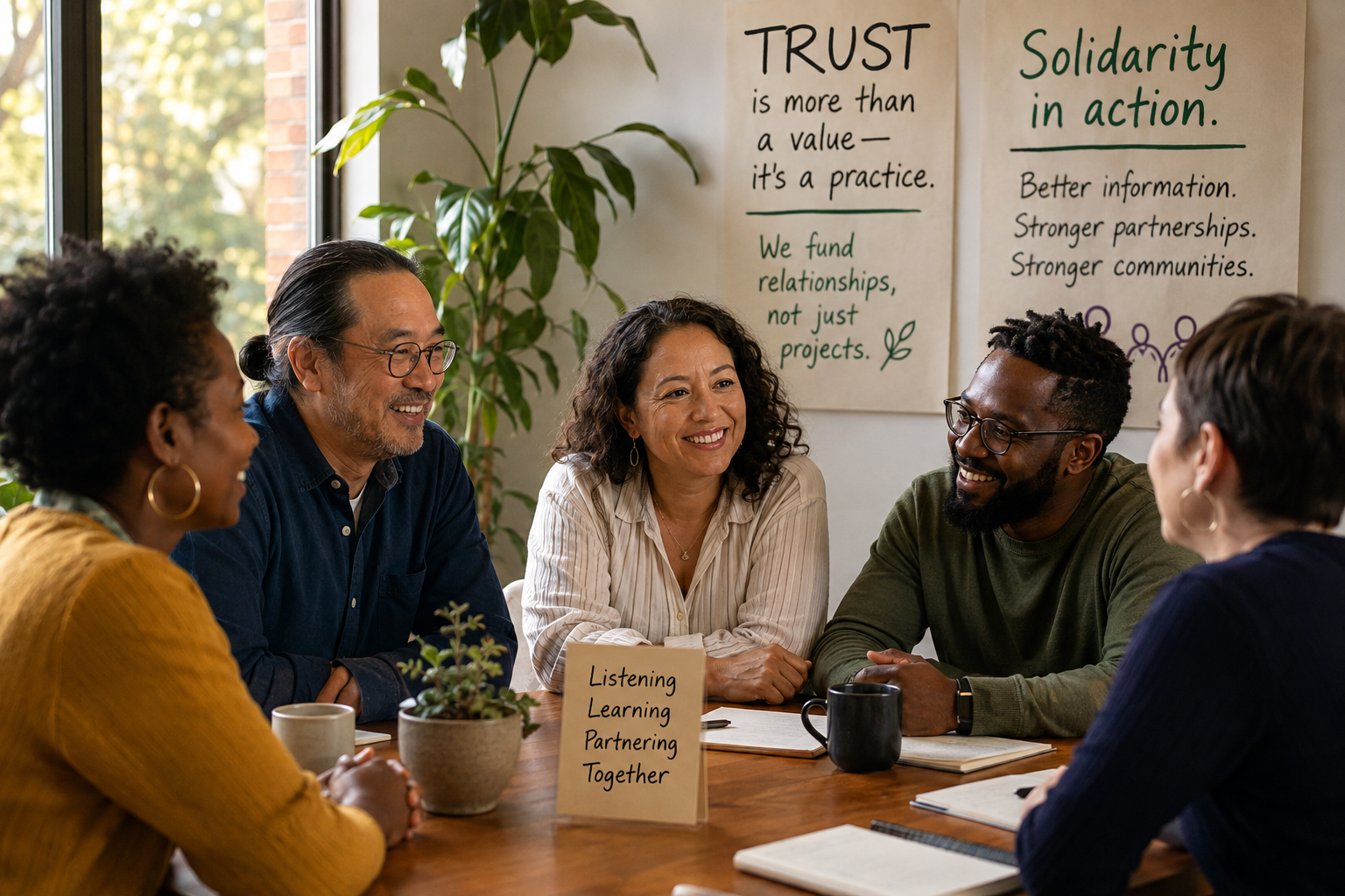 Trust-based philanthropy practices as solidarity practices