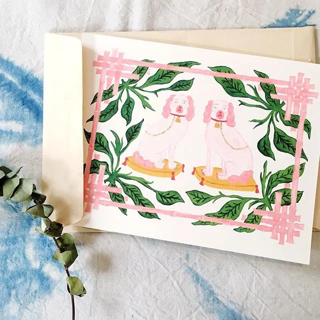 I'm super lucky to have the most talented friends on the #planet! Thank you @apprvl for making Frenchy and Cha Cha look extra #cute! The #shop will be up next week but I am currently taking preorders for this print. DM me your email and I will send o