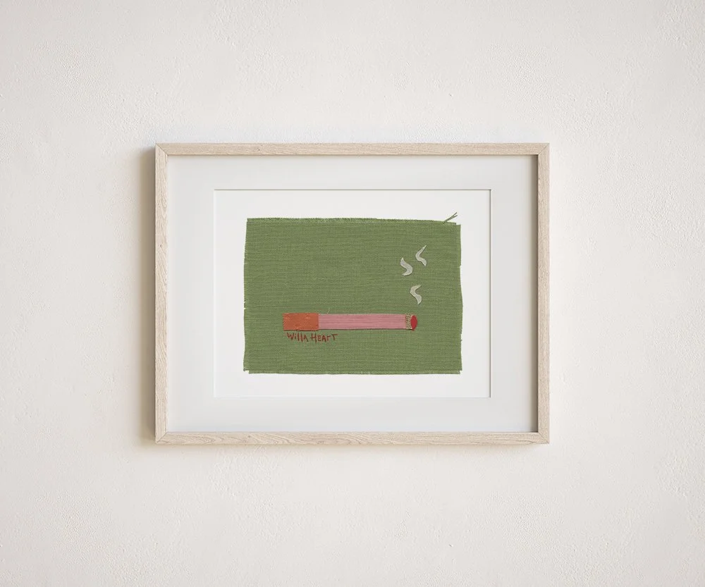Penny the fabric cigarette art print by willa heart.jpg