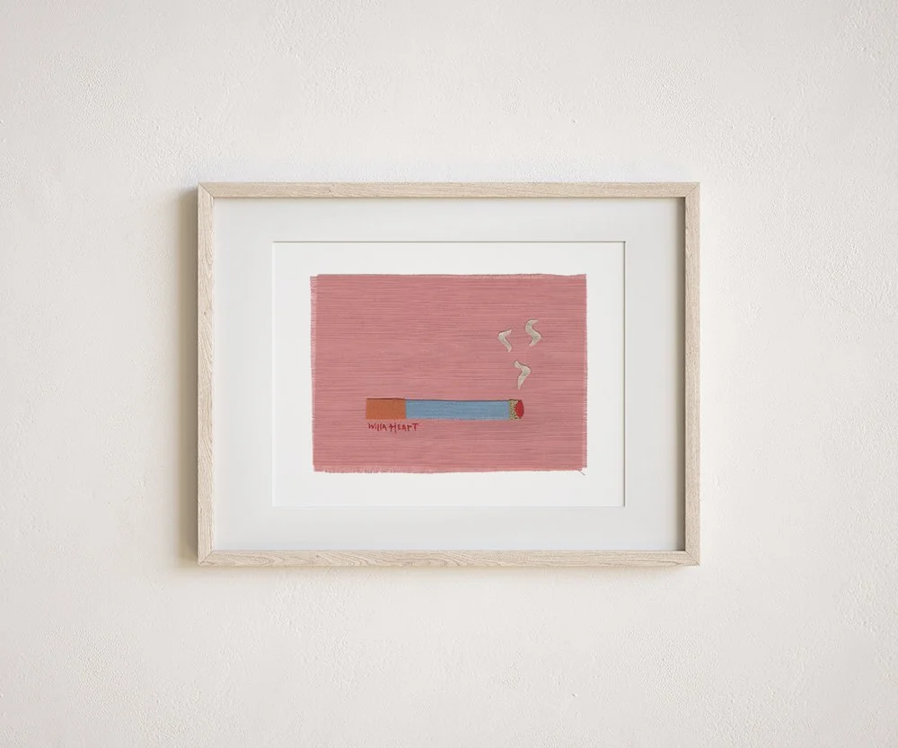 Gertrude the fabric cigarette art print by willa heart.jpg