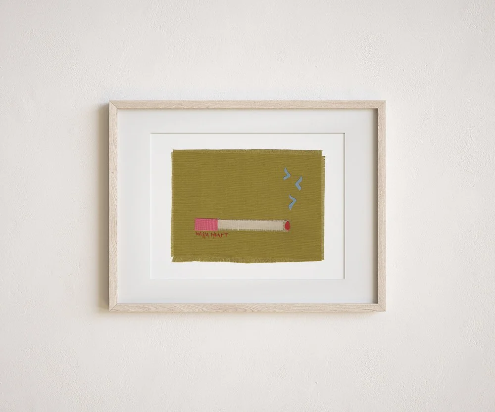 Mittie the fabric cigarette art print by willa heart.jpg