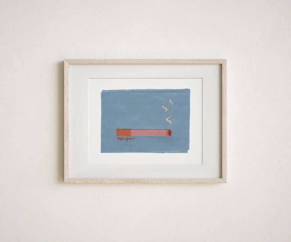 Bubbles the fabric cigarette art print by willa heart.jpg
