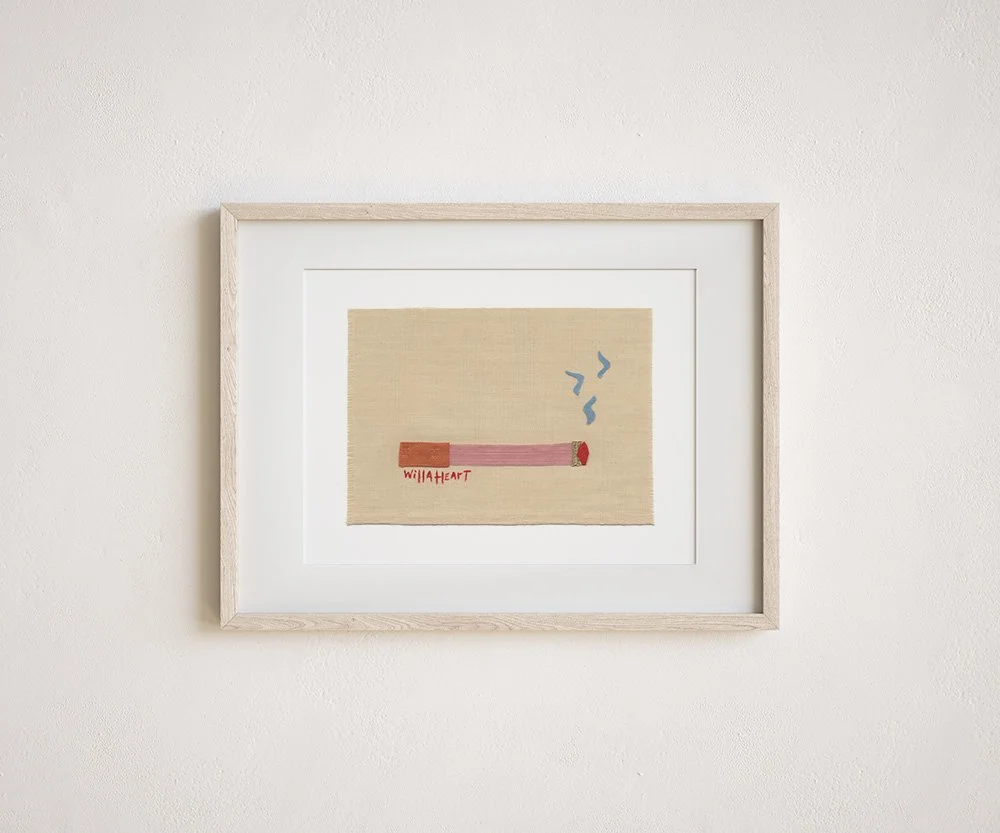 Inga the fabric cigarette art print by willa heart.jpg