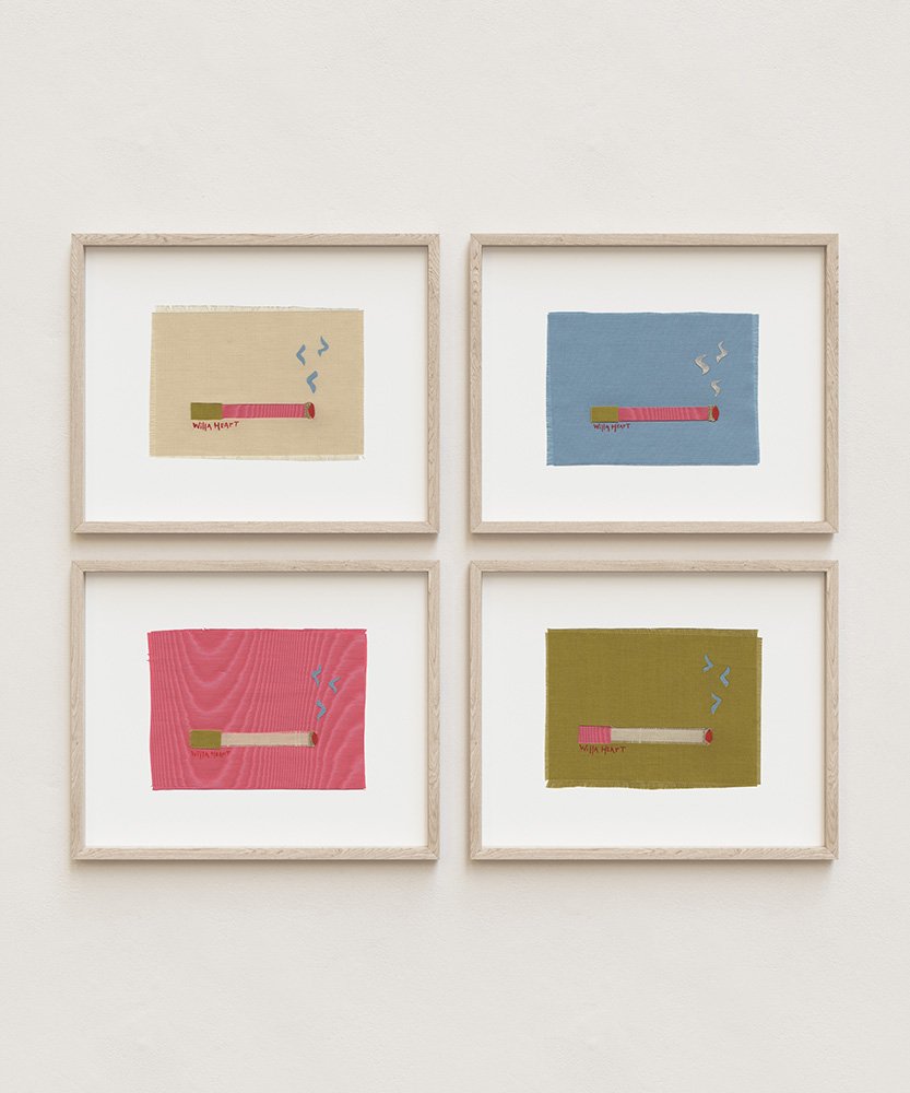 Funny Girl Fabric Cigarettes art print by willa heart copy.jpg