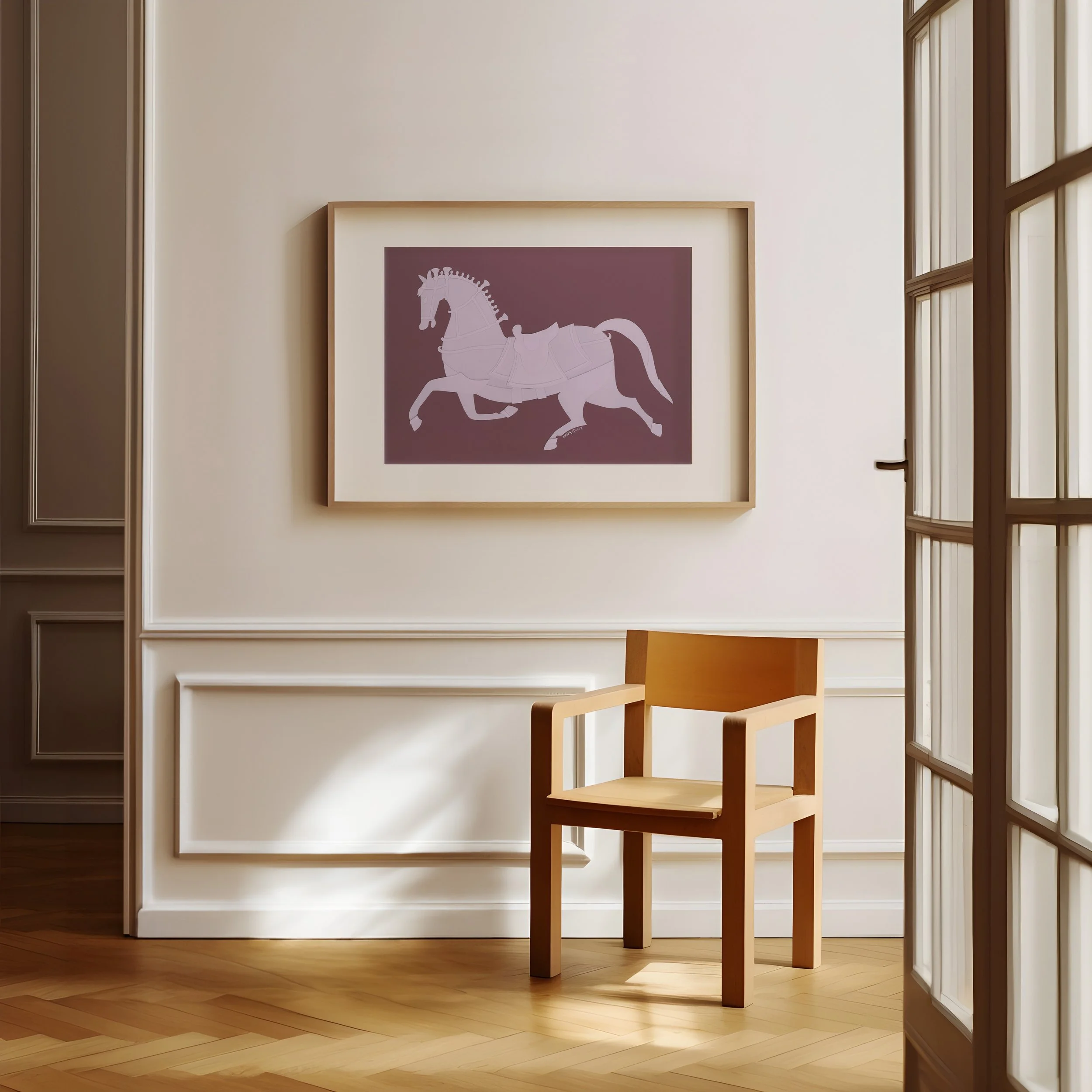 StyledHorseinFrameMerlot.jpg
