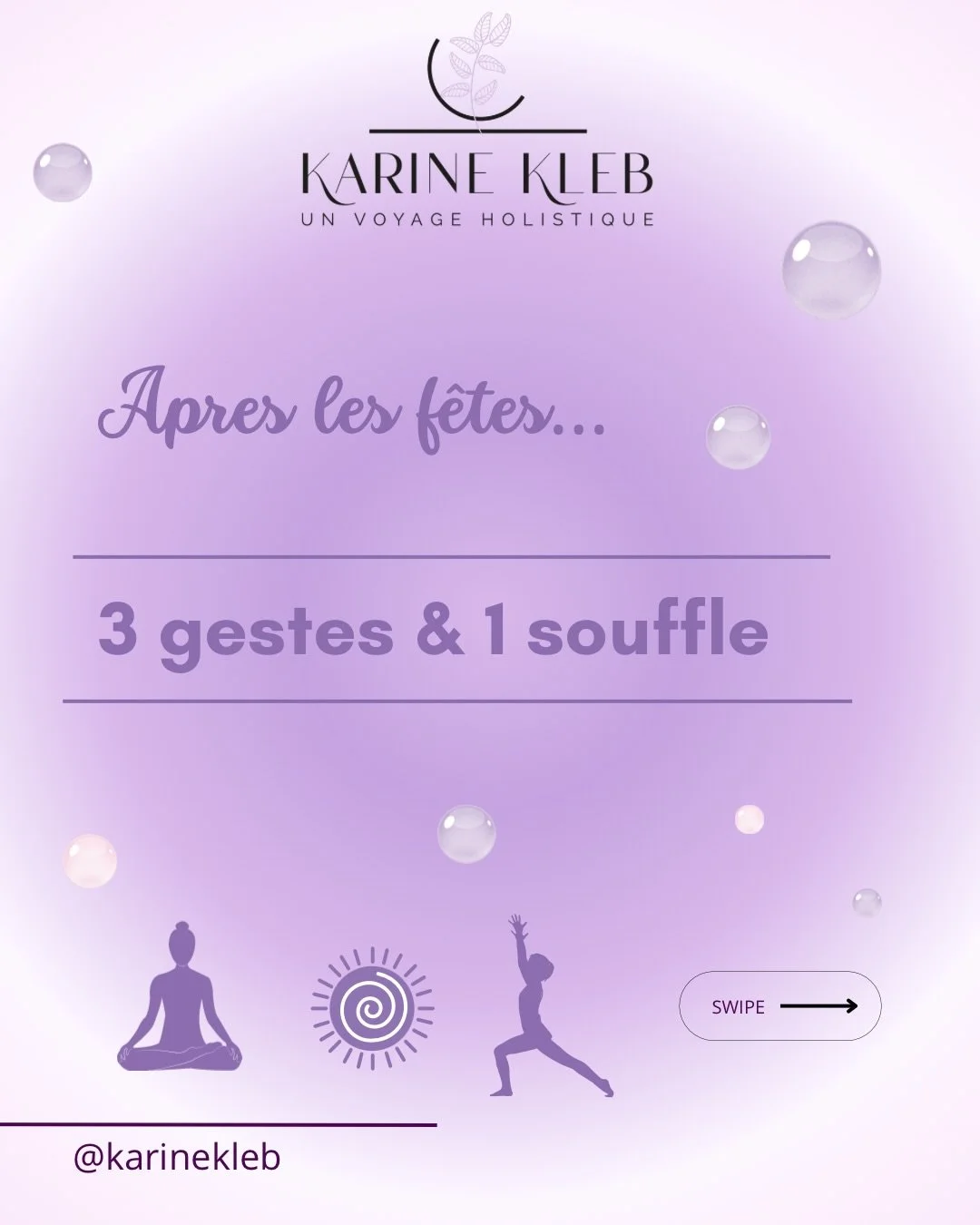 😮&zwj;💨RITUAL FOR WELLNESS😮&zwj;💨

🇫🇷Entre No&euml;l et le Nouvel An, ton corps peut ressentir fatigue, tension&hellip; et lourdeur apr&egrave;s des repas riches et festifs.

🧘🏼&zwj;♀️ Quelques respirations, quelques gestes doux, et le calme 
