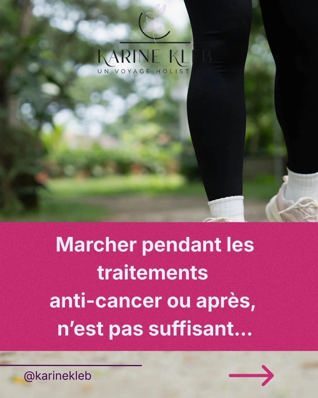 🧘🏼&zwj;♀️🌿STRONGER FOR LIFE🌿🧘🏼&zwj;♀️

🇫🇷La marche, un excellent d&eacute;but! 
La marche est souvent le premier exercice recommand&eacute; pendant ou apr&egrave;s un traitement contre le cancer. Elle est douce, accessible et soutient votre c