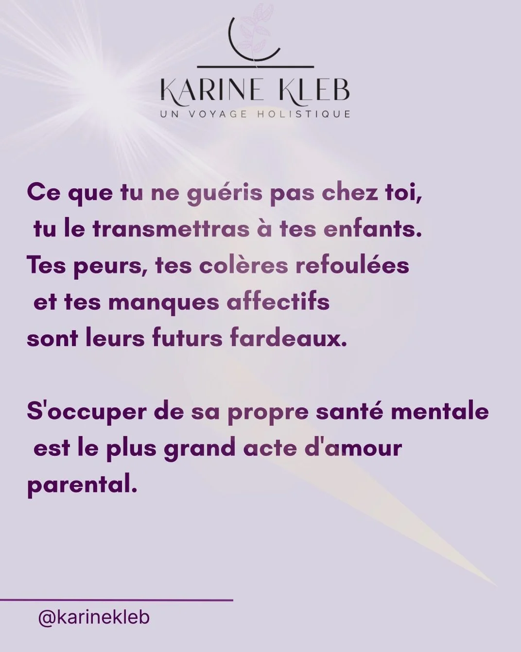 ❤️&zwj;🩹WHAT YOU DON&rsquo;T HEAL❤️&zwj;🩹

👶🏽Faire des enfants est une responsabilit&eacute;.
Pas seulement mat&eacute;rielle ou &eacute;ducative. Psychique aussi.

❤️ Un parent qui n&rsquo;a pas travaill&eacute; ses blessures ne transmet pas uni