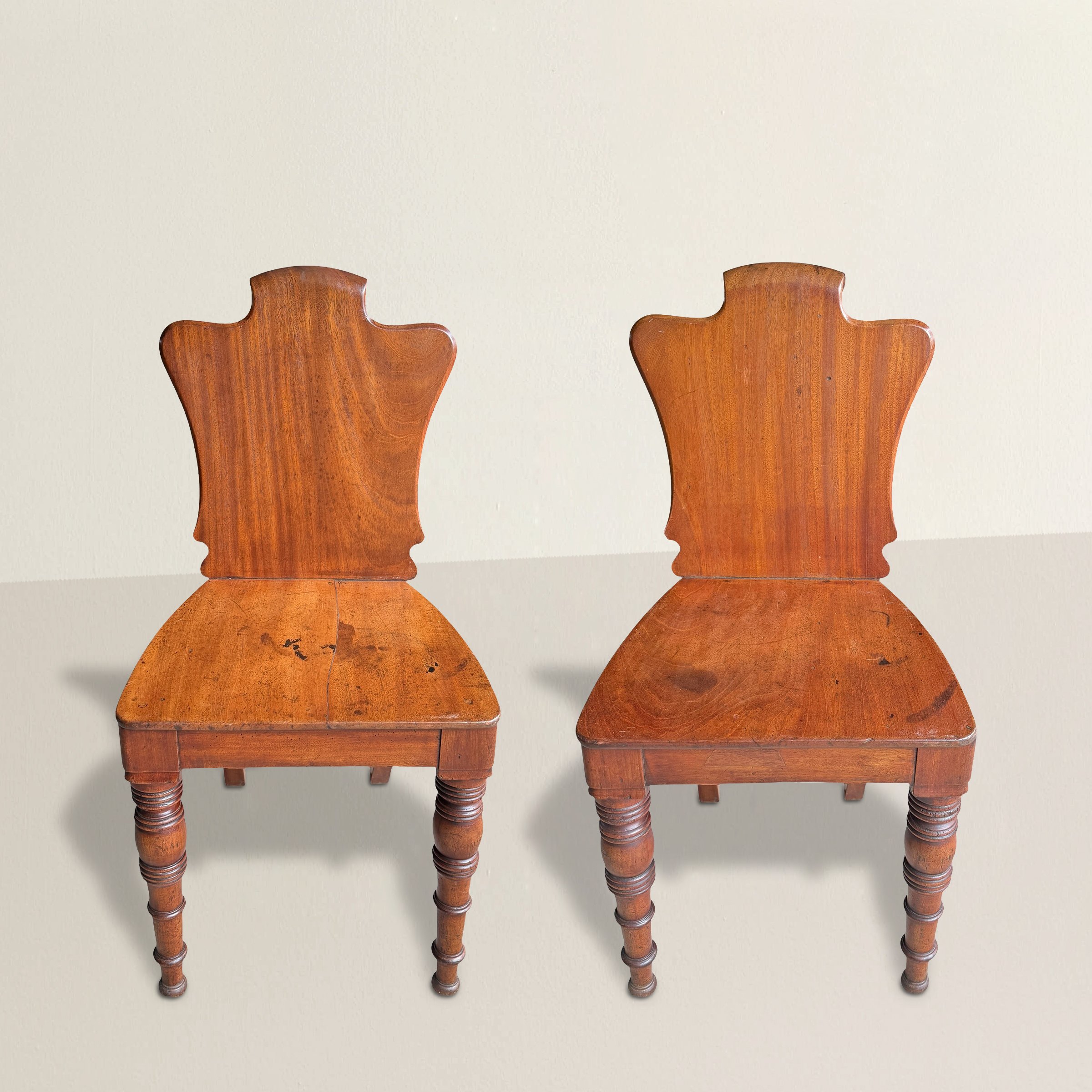 Pair of 19th Century English Hall Chairs.jpg