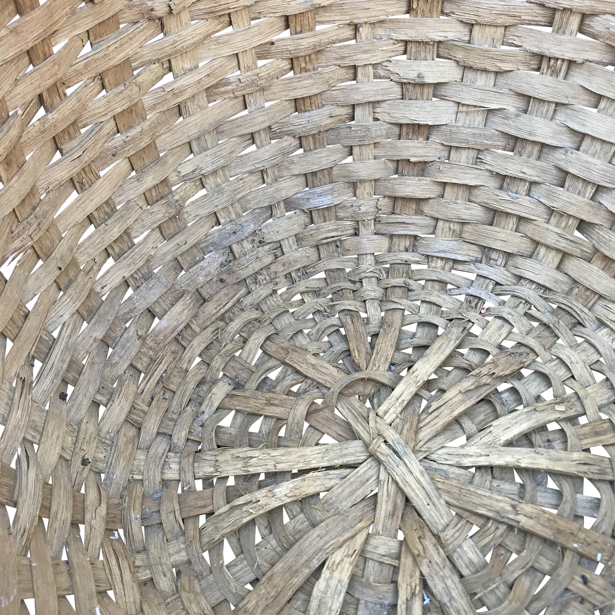 Early 20th Century Oak Splint Basket 7.jpeg