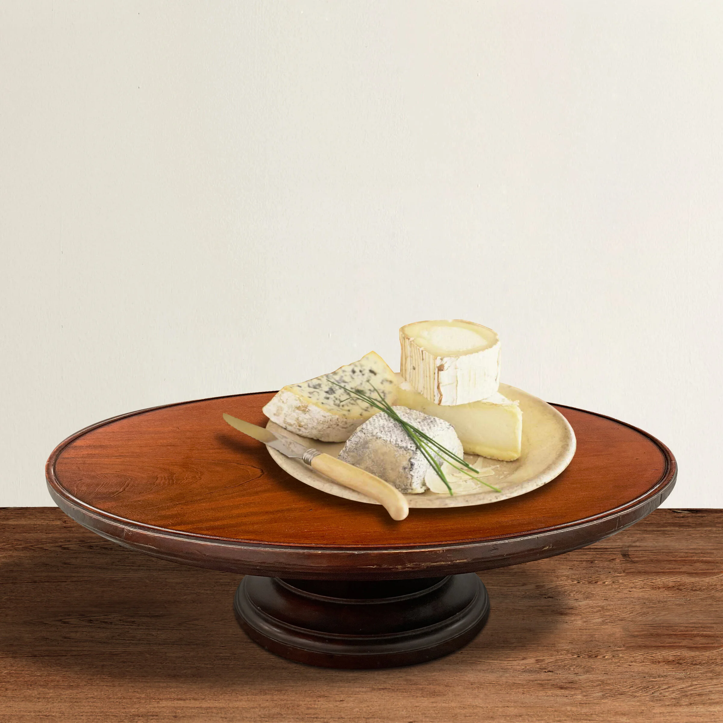Late-19th Century English Mahogany Lazy-Susan