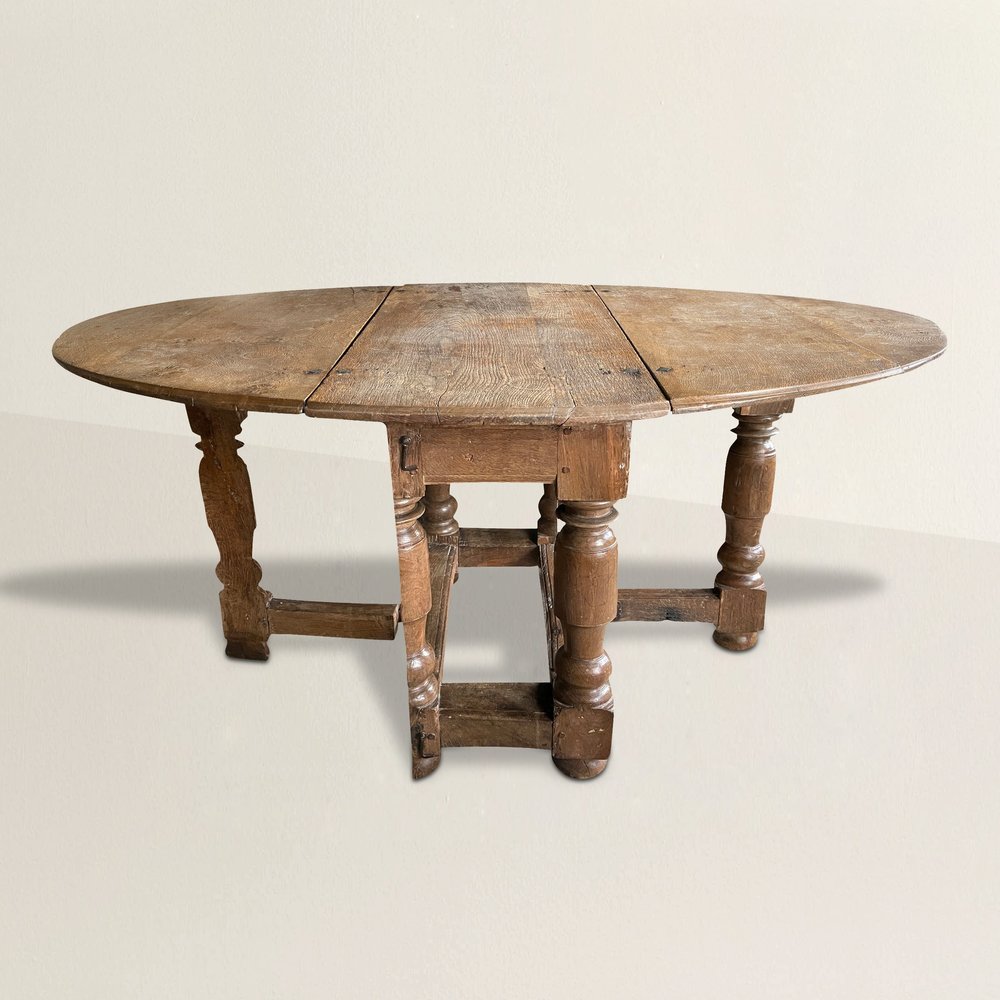 17th Century Danish Baroque Gateleg Table — RIGHT PROPER