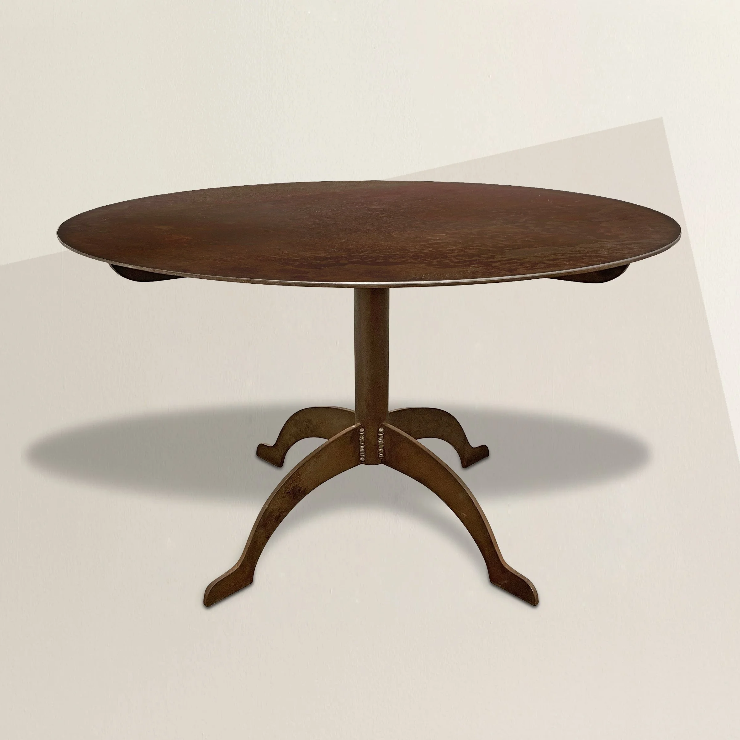 Shaker-Inspired Steel Round Dining Table