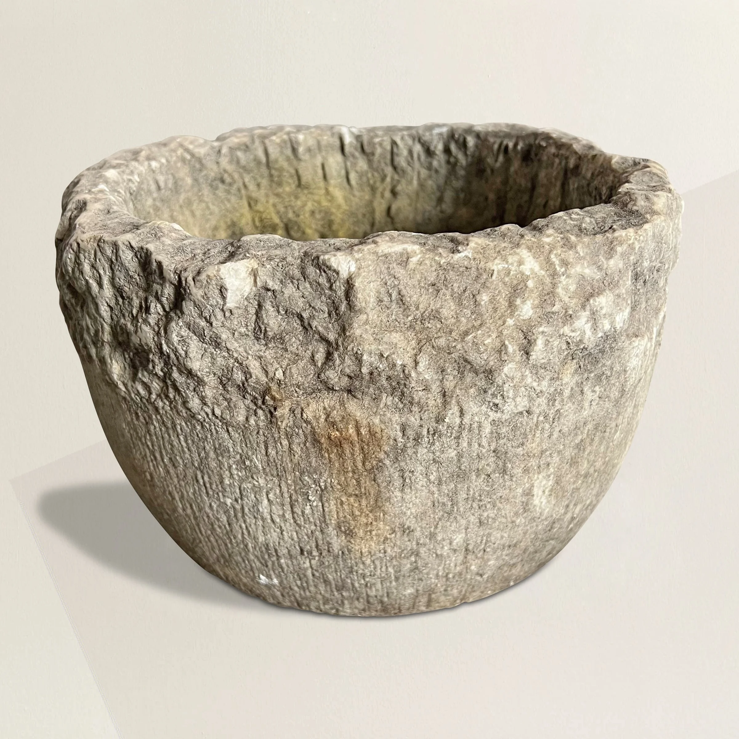 Large Carved Stone Planter — RIGHT PROPER