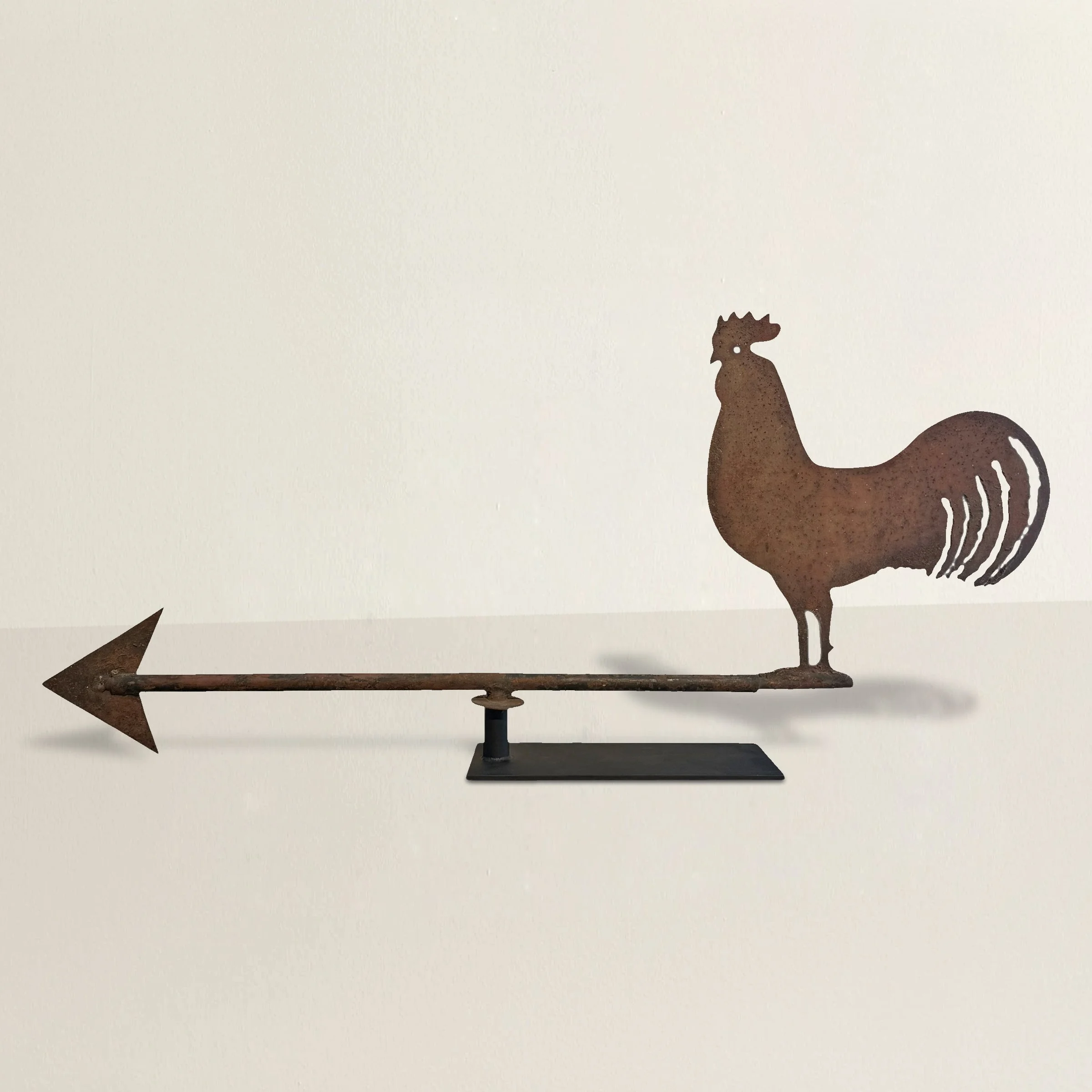Mid-20th Century American Folk Art Rooster Weathervane