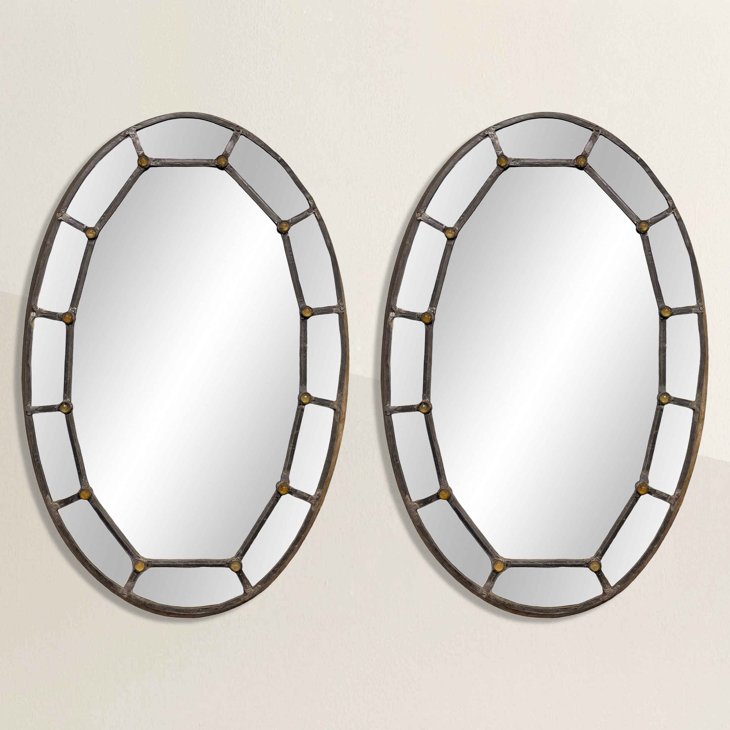 Pair of Charles X Oval Mirrors.jpg