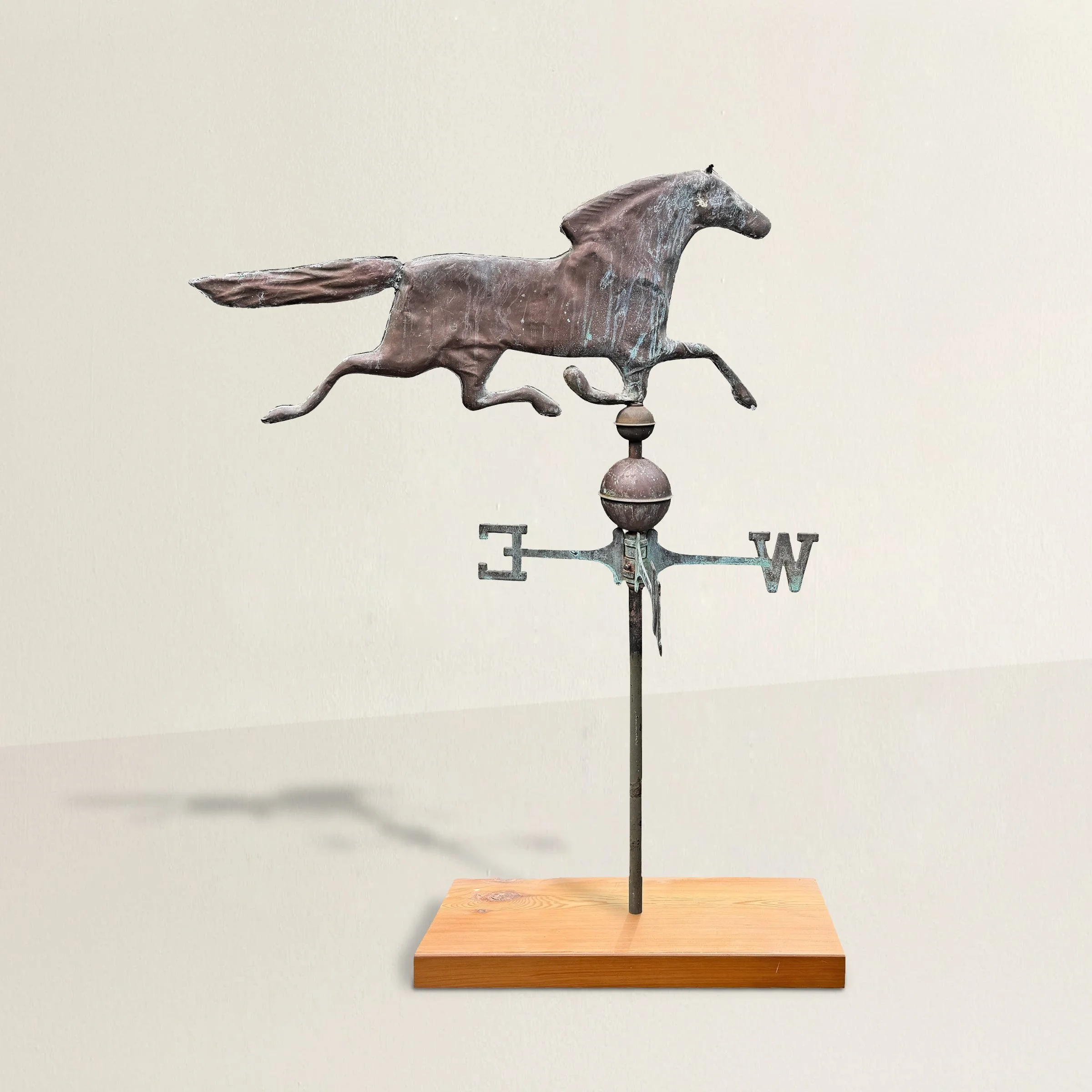 Copper Thoroughbred Horse Weathervane.jpg