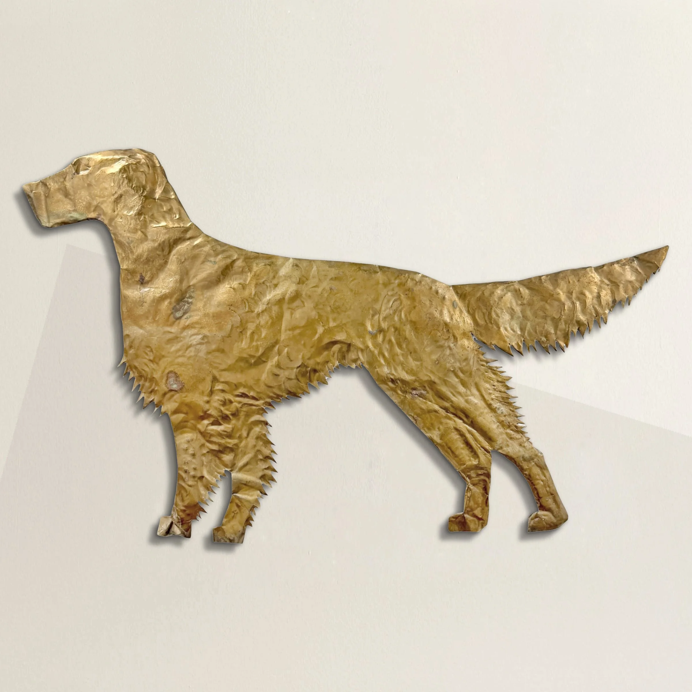 Hammered Brass English Setter Weathervane.jpg