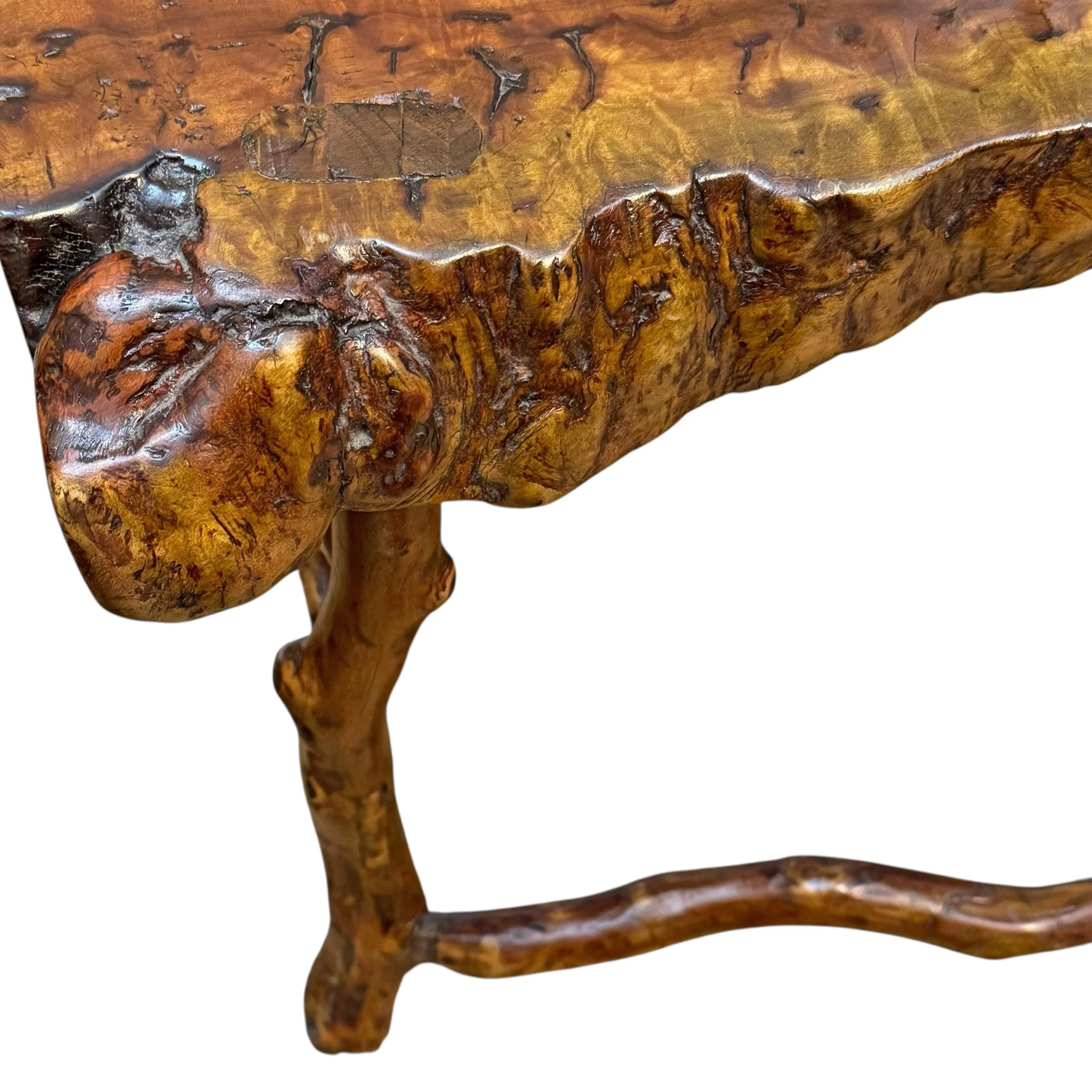 Pair of 19th Century Chinese Rootwood Stools — RIGHT | PROPER