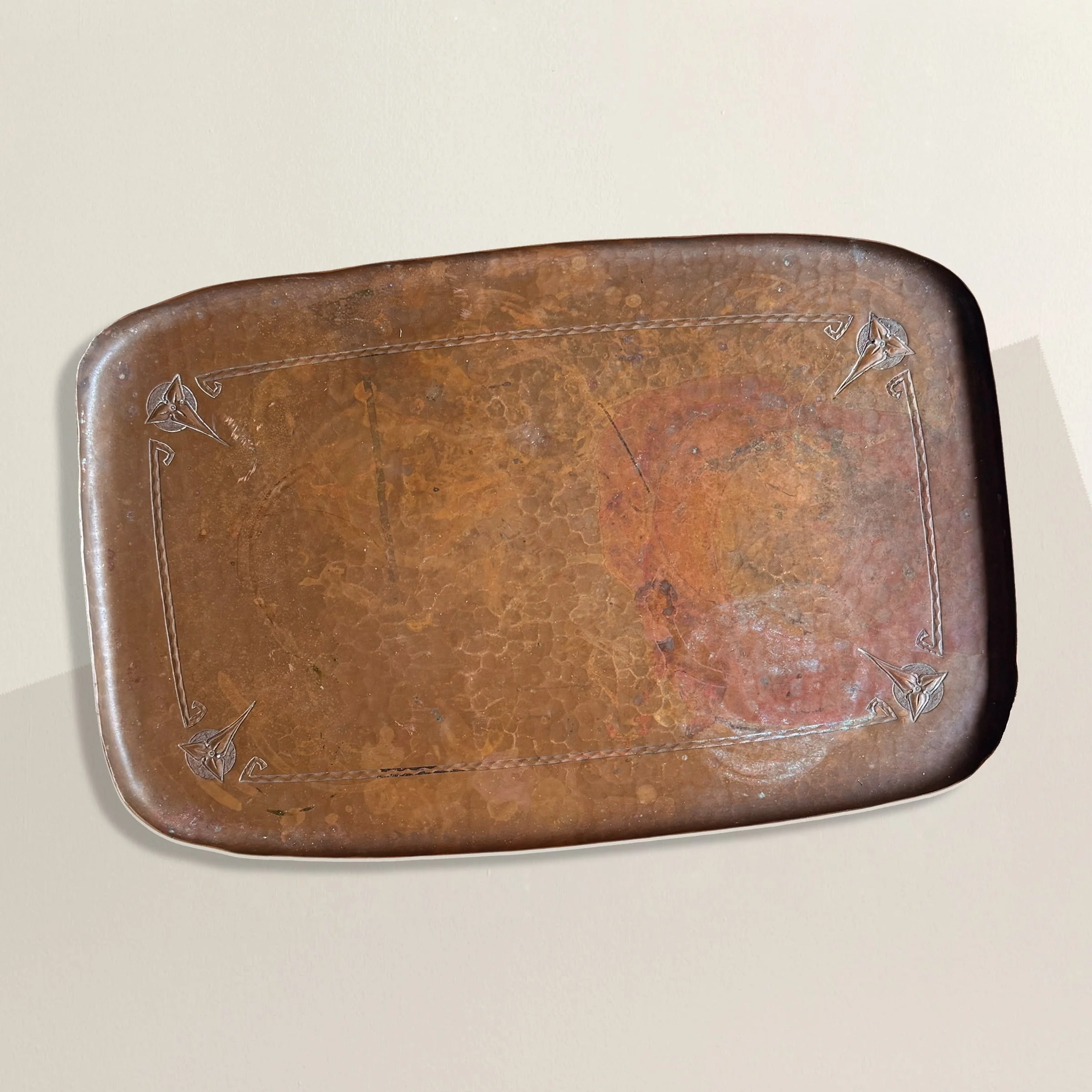 Hammered Copper Roycroft Tray.jpg