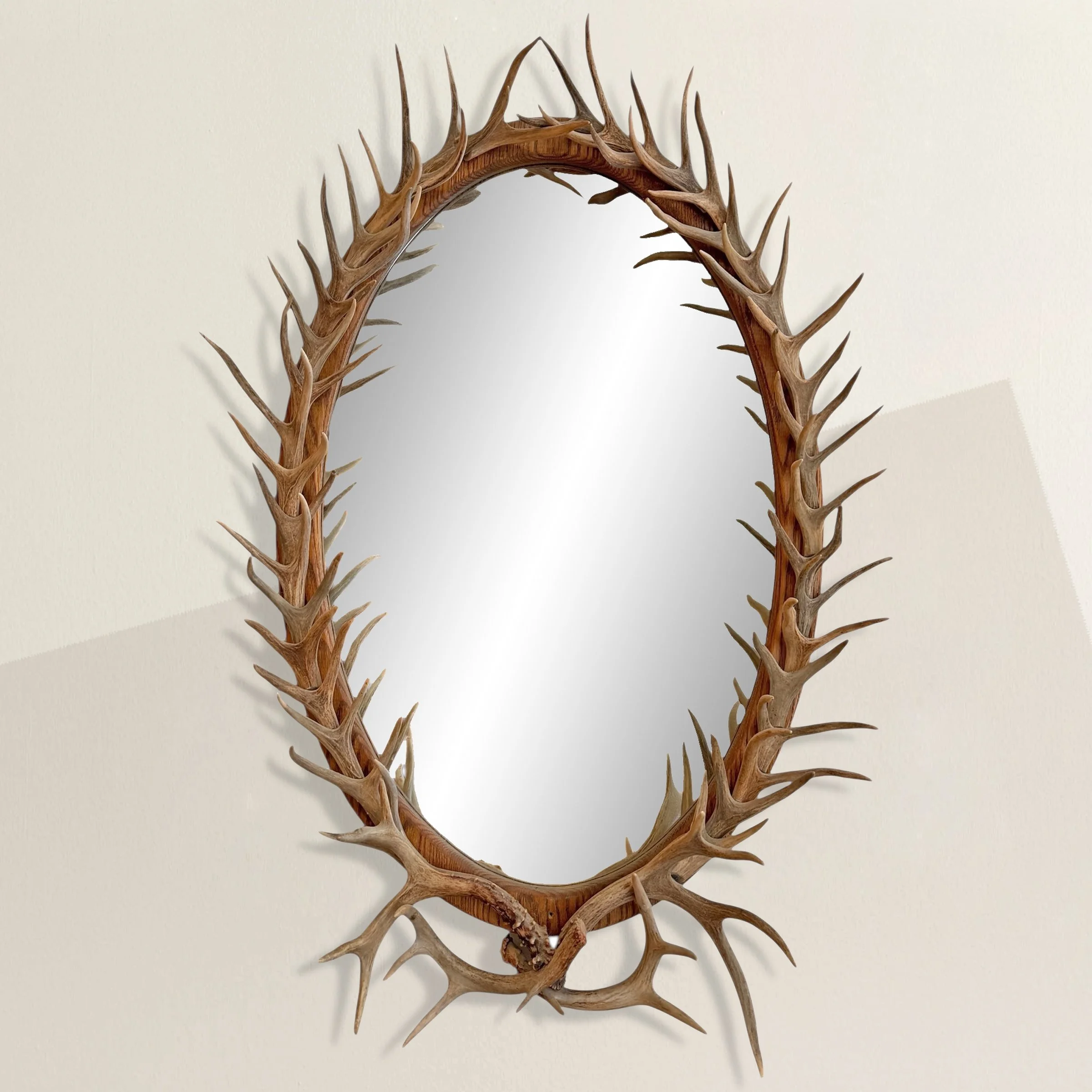 Whitetail Deer Antler Framed Mirror.jpg