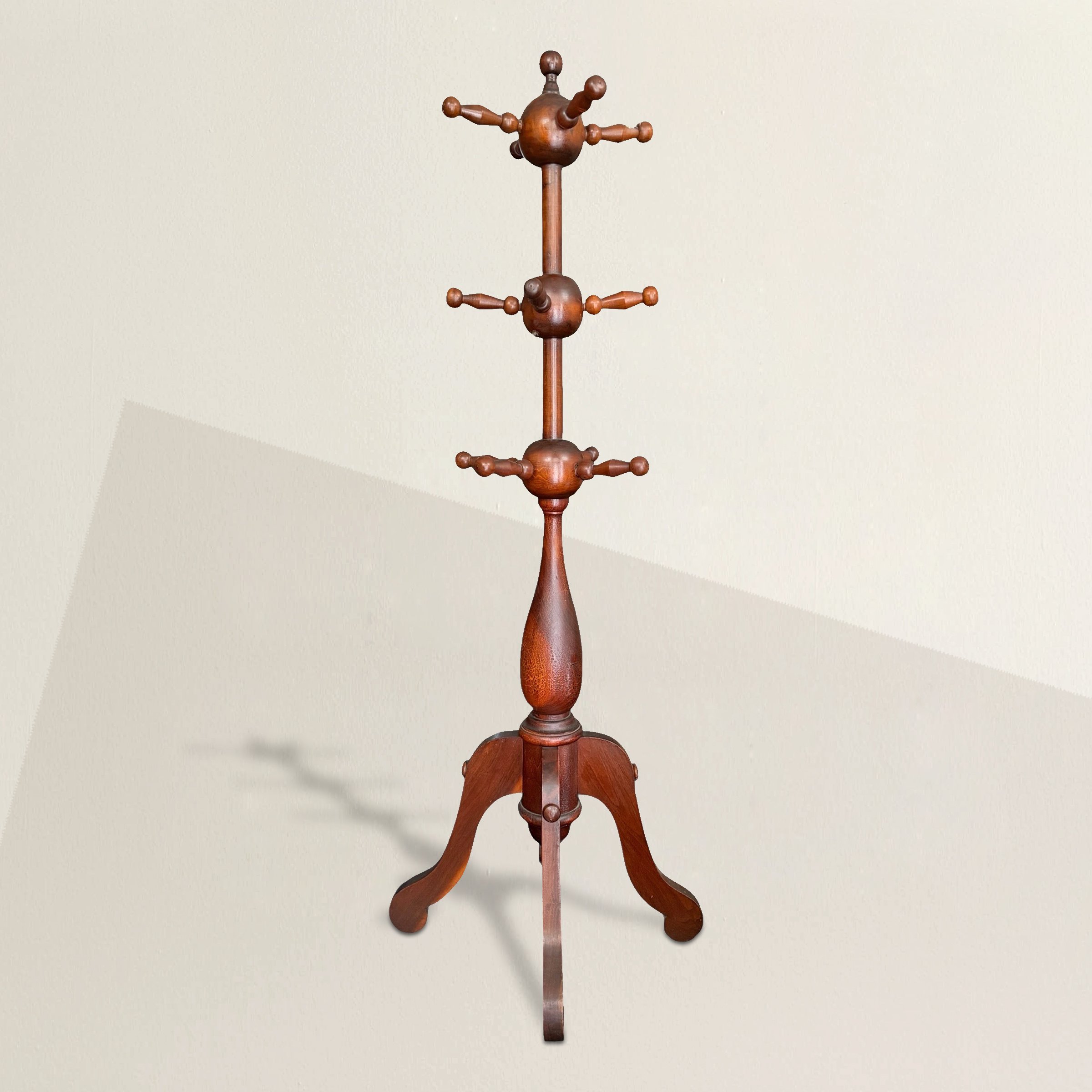 19th Century American Folk Art Hall Tree