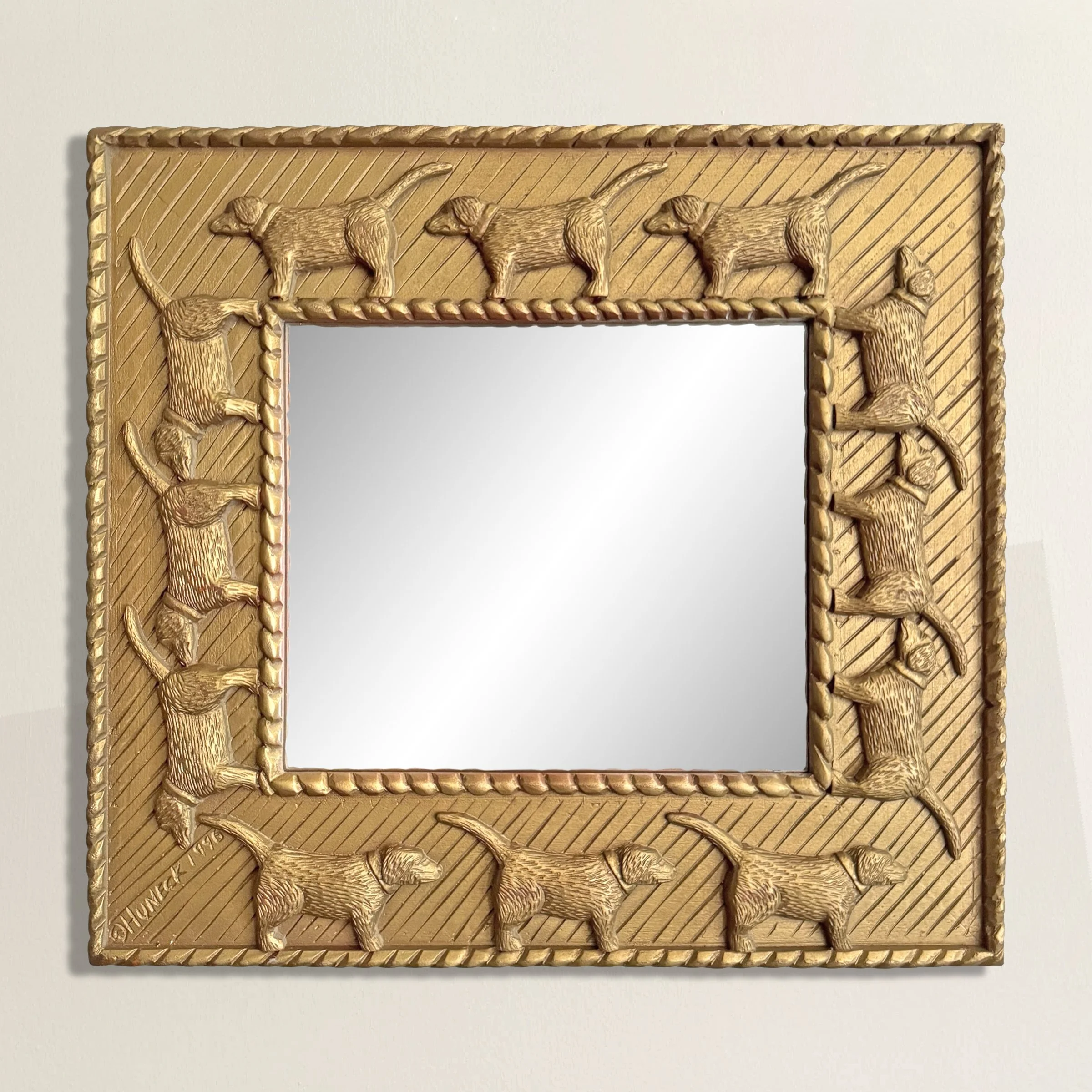 Stephen Huneck Framed Mirror.jpg