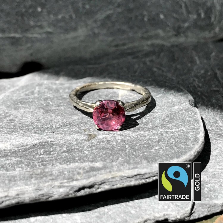 Pink Tourmaline ring