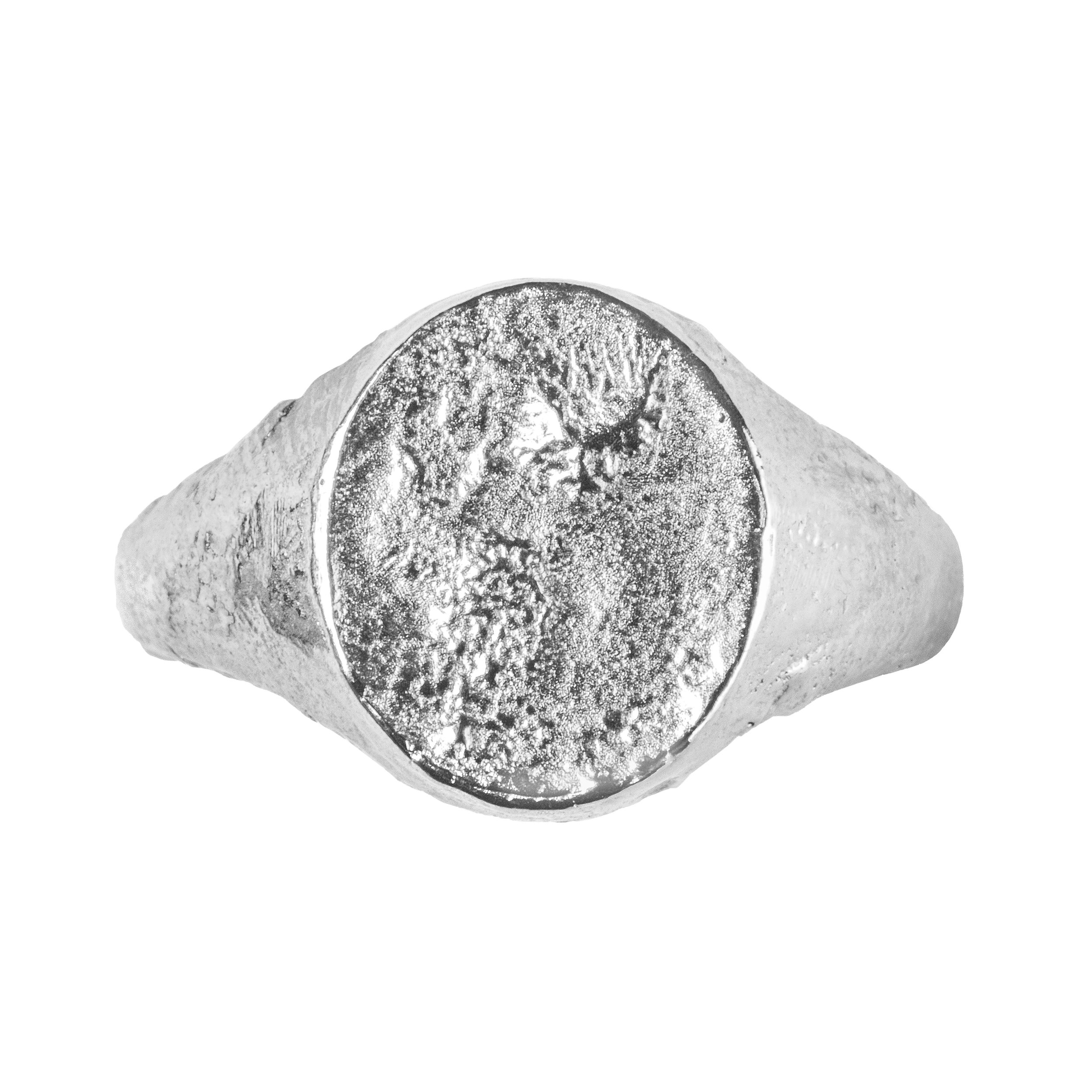 Platinum heavy weight signet ring