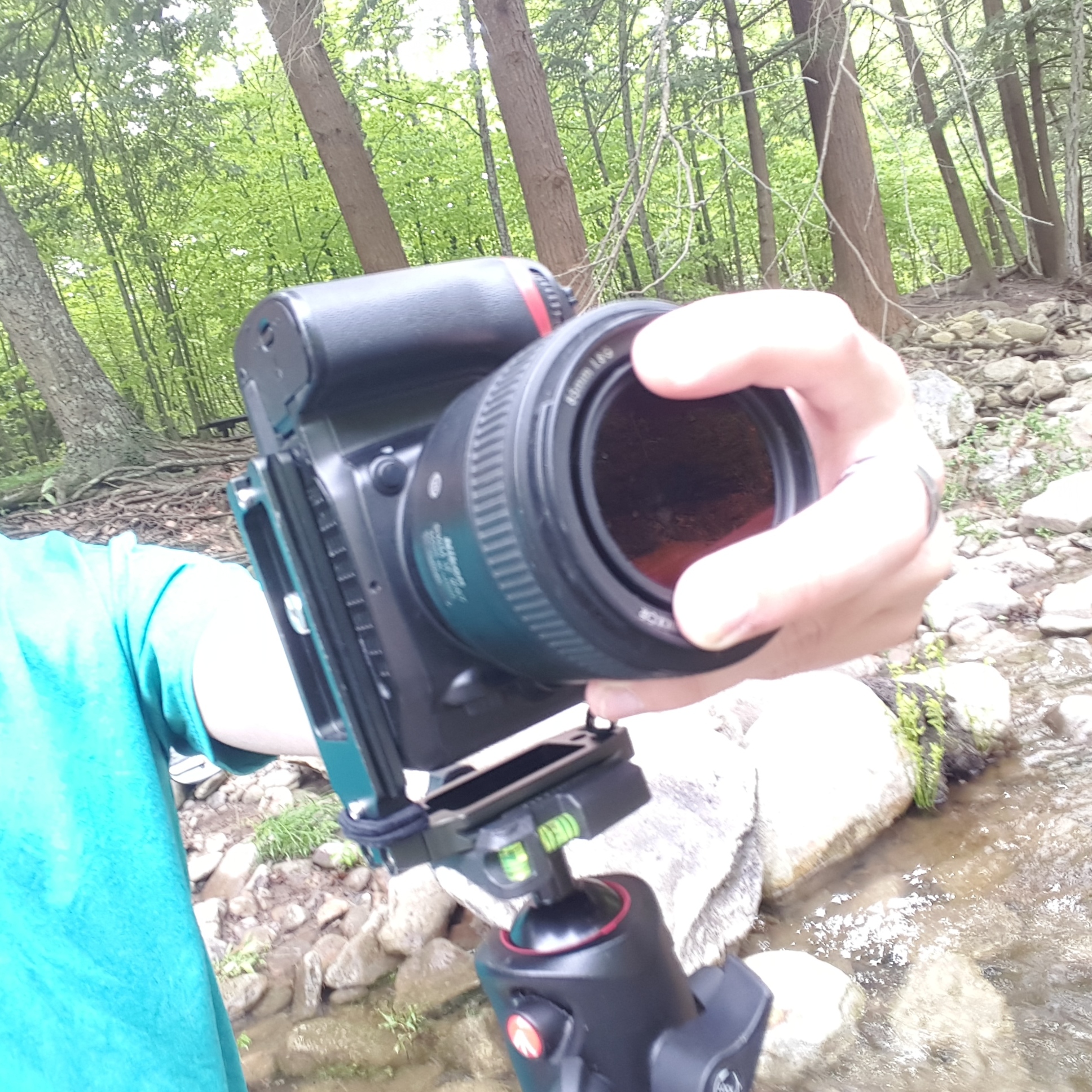 tried using my ND filter for my 35mm lens on my 85mm
