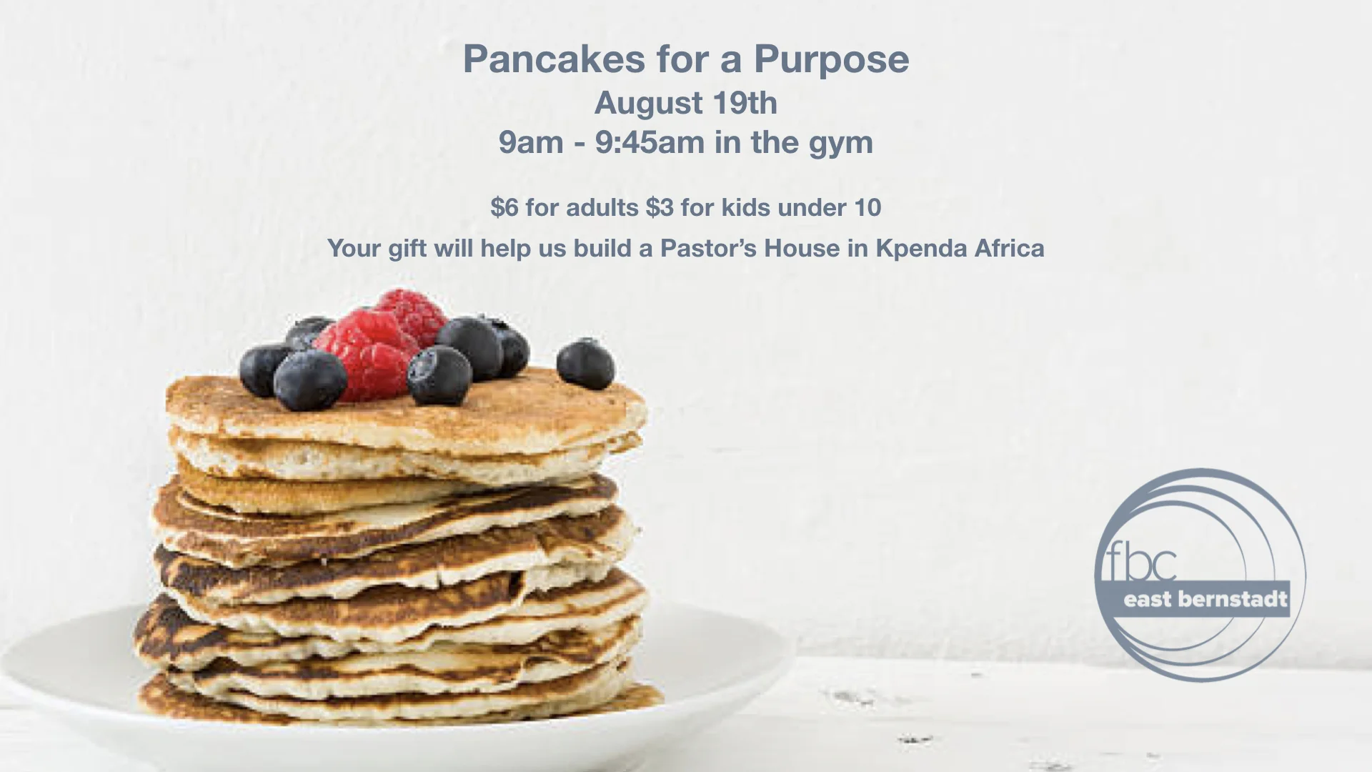 Pancakes for a Purpsoe