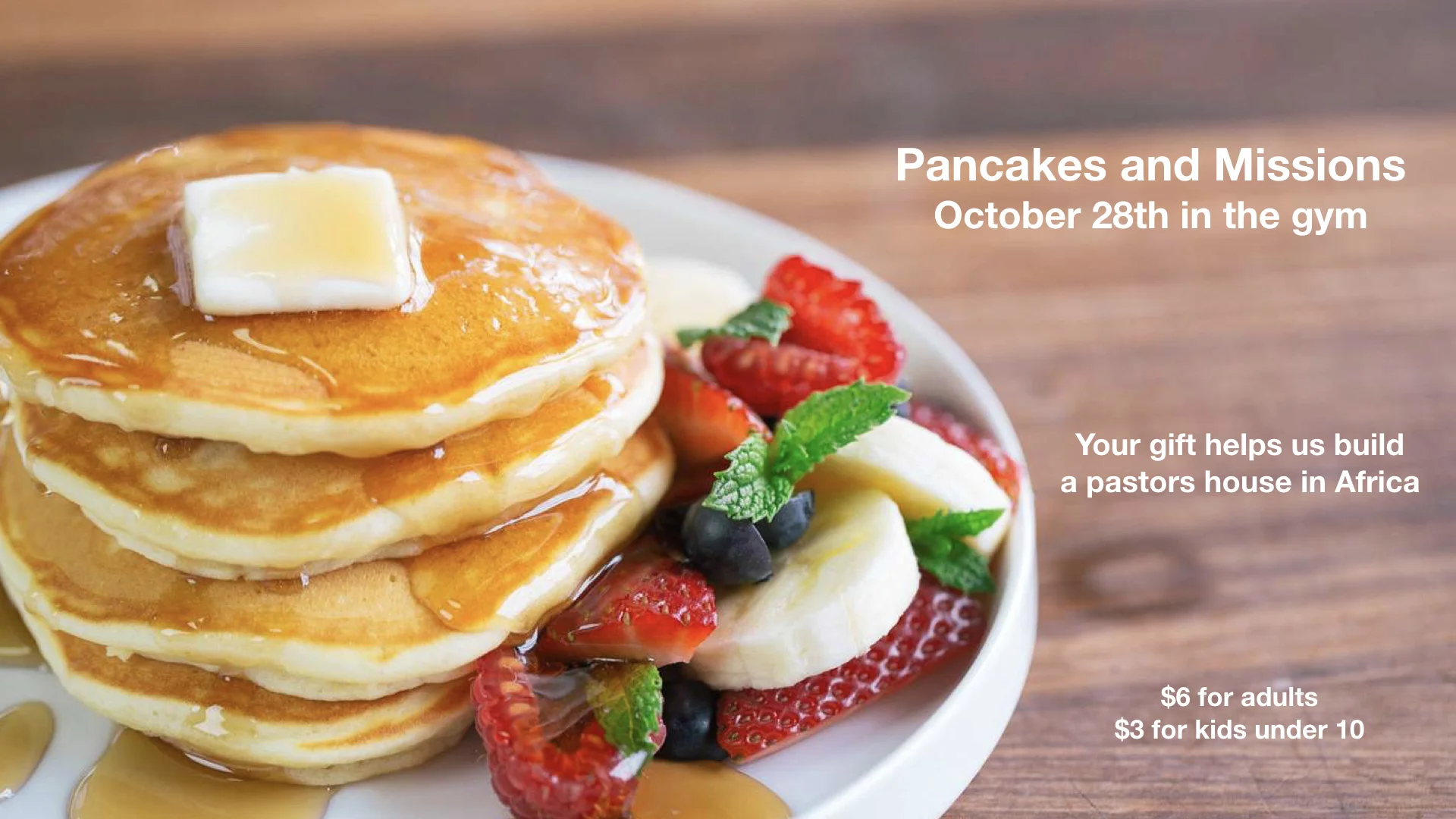 Pancakes for a Purpose