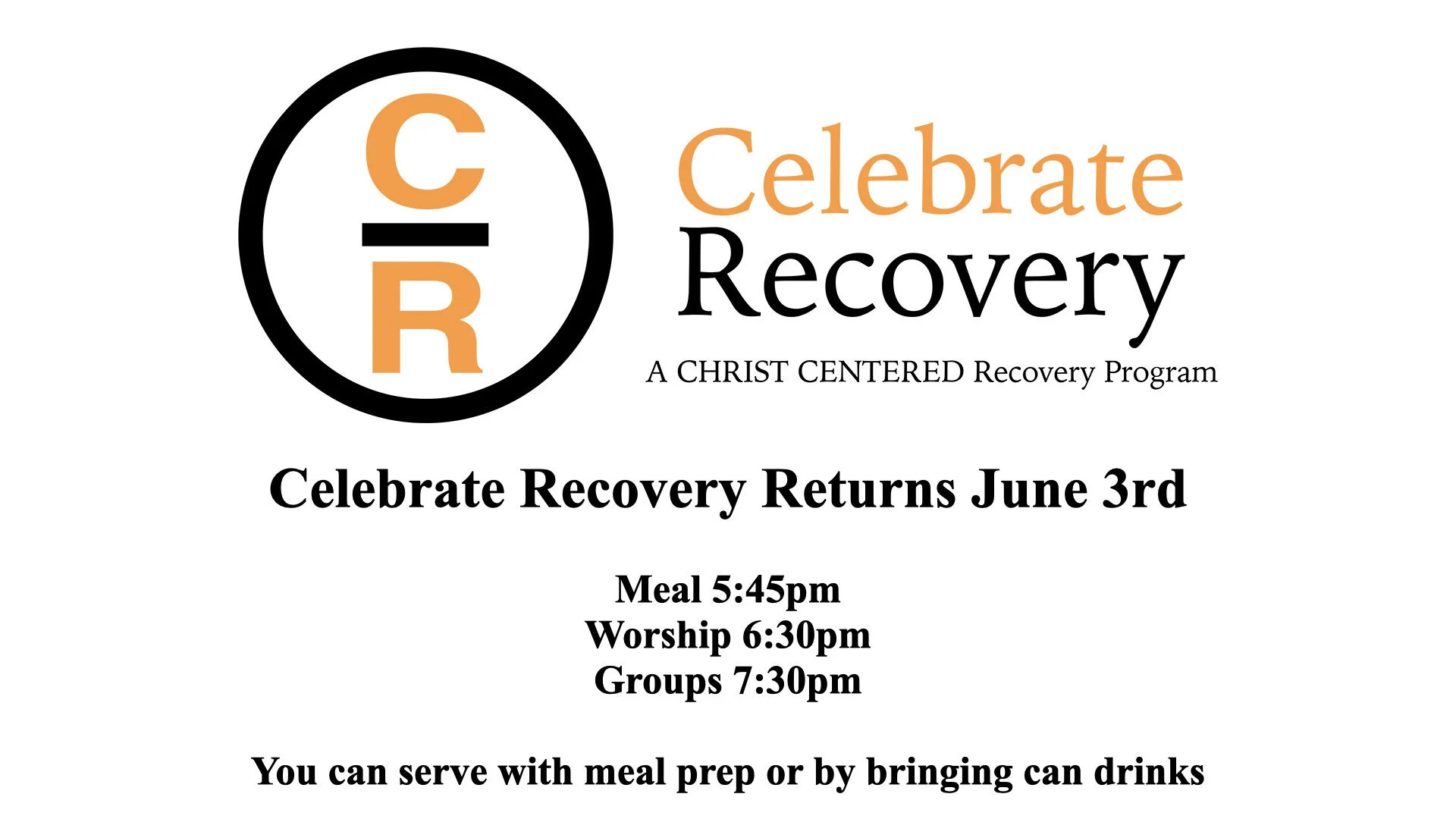 Celebrate Recovery Relaunch!